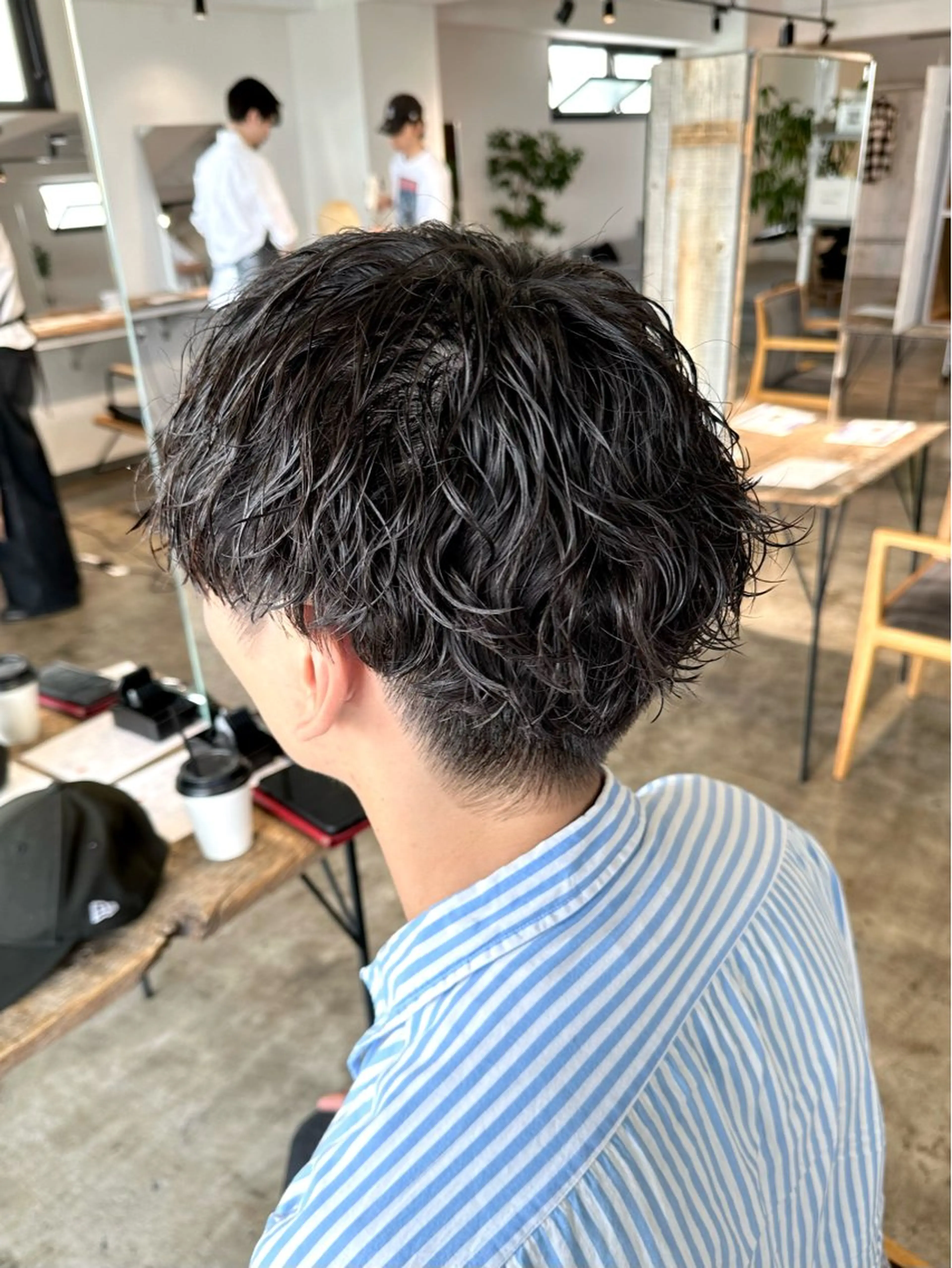 パーマ メンズ メンズパーマ 波巻きパーマ スパイラルパーマ カット 骨格補正施術/メンズ 専門美容師/YUYAのヘアスタイル