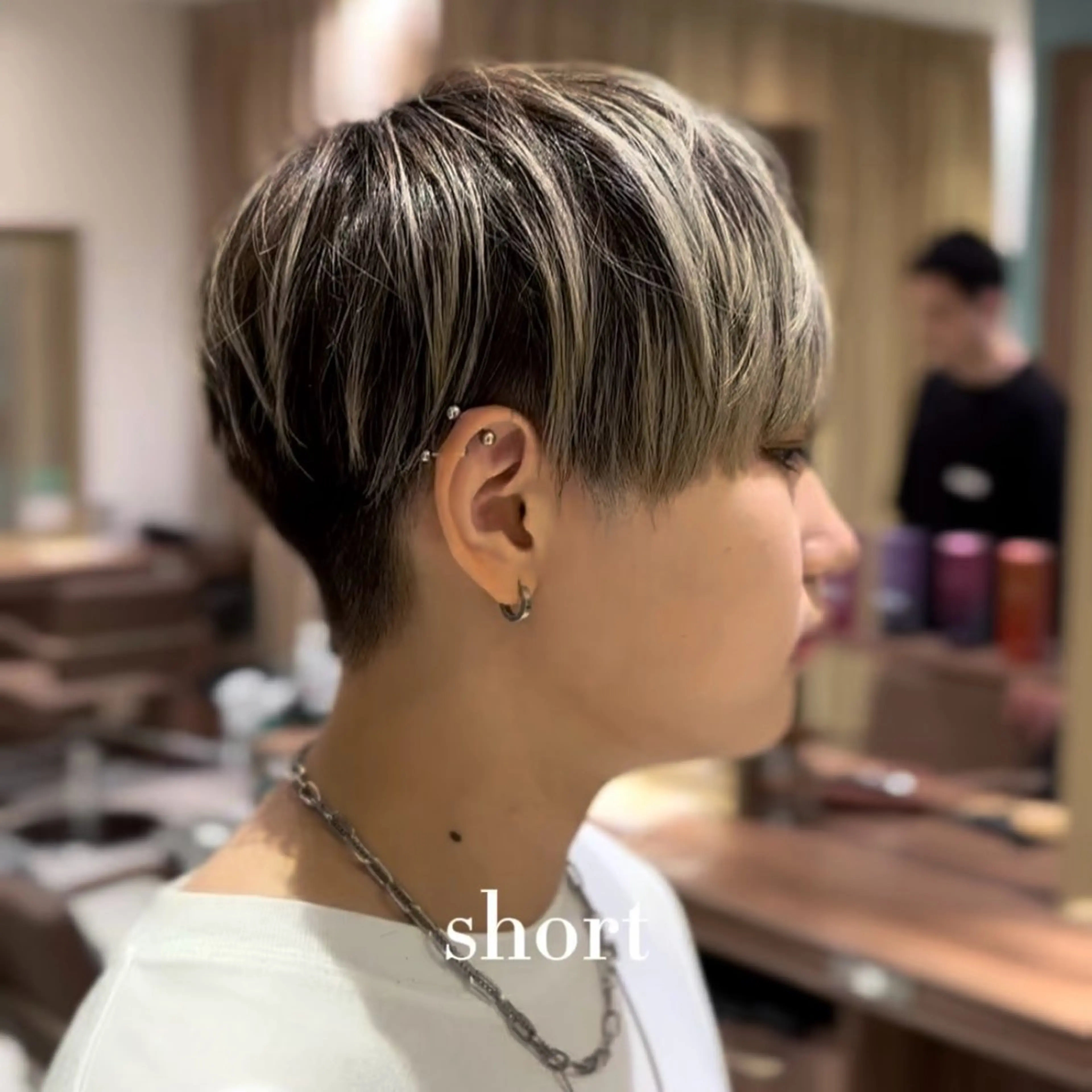 ショート ショートヘア 飯田 真澄のヘアスタイル