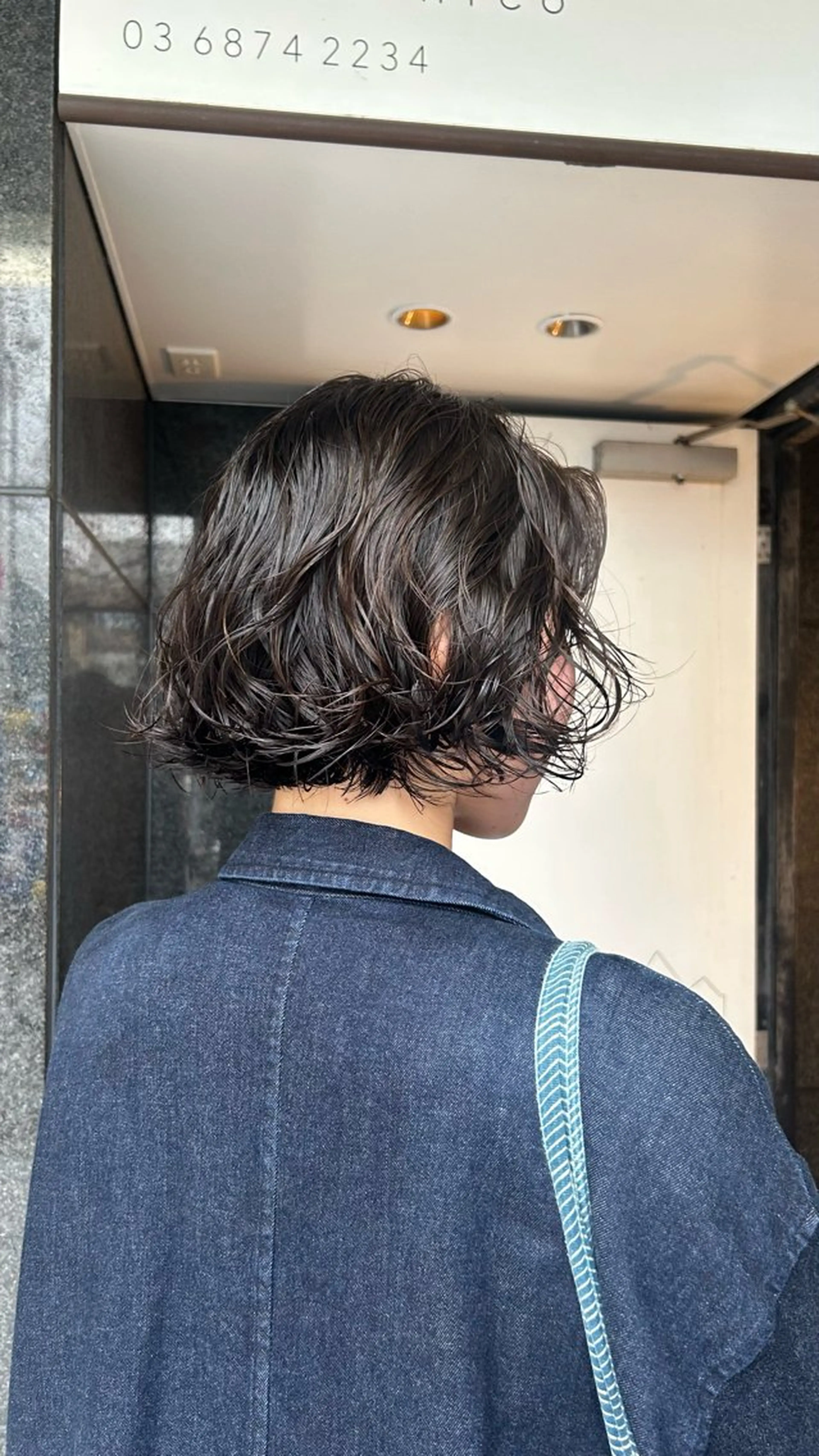 ショート カラー パーマ ボブ トリートメント ニュアンスパーマ カット ヘアカラー パーマ トリートメント 🌿ボブ パーマ高橋啓太🌿のヘアスタイル