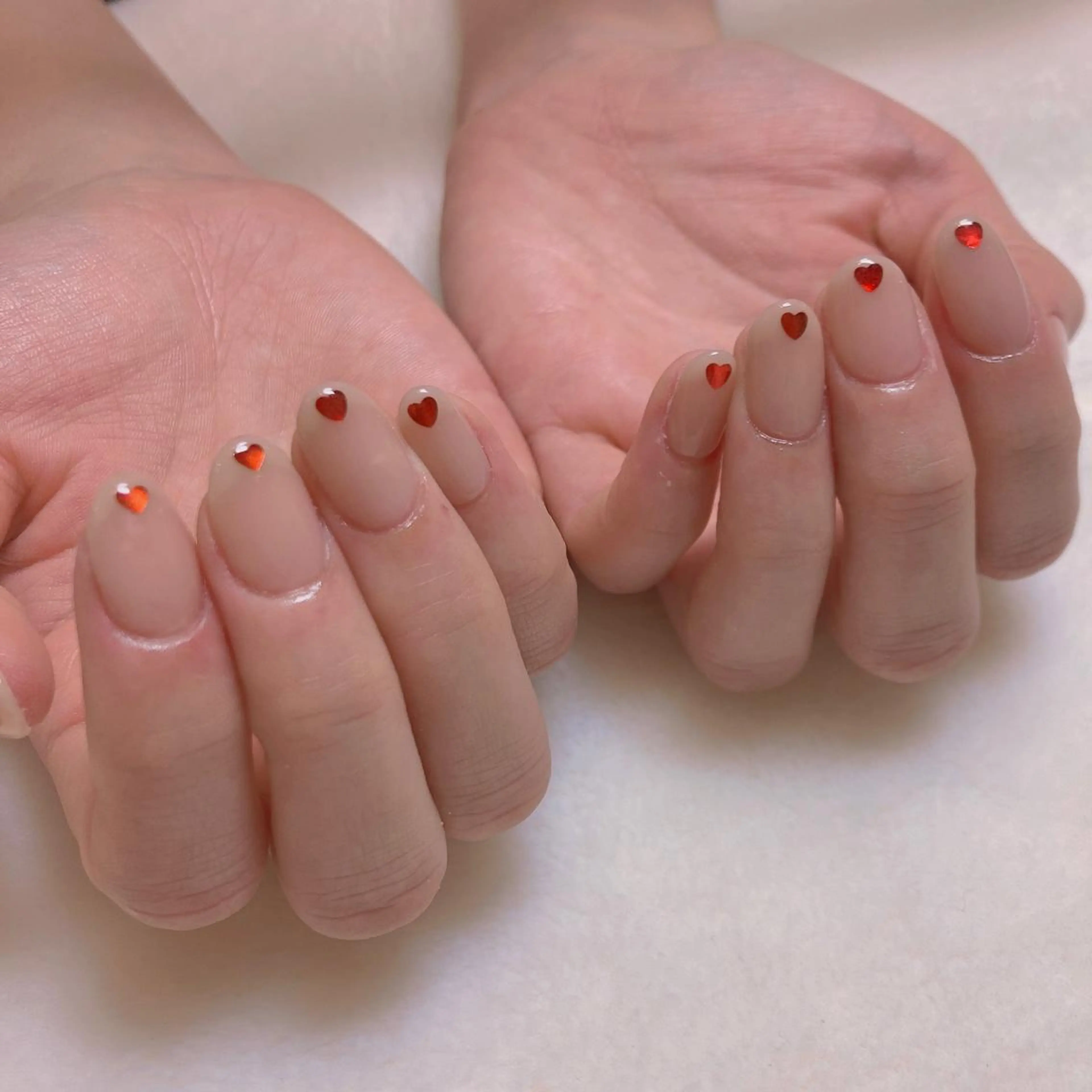 ネイル ハンドネイル 韓国ネイル/ワンホン ネイル🎀表参道3分のネイルデザイン