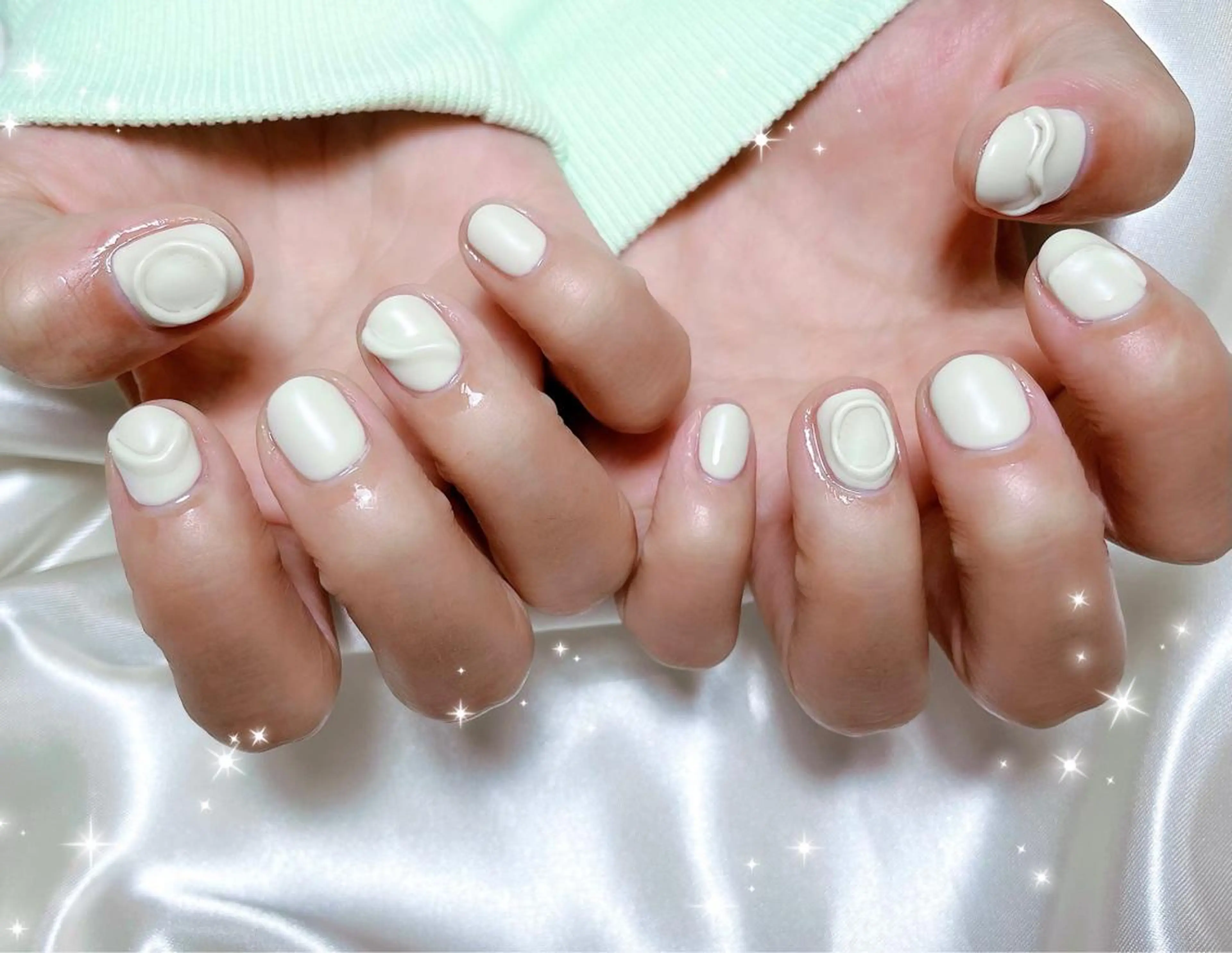 ネイル アートネイル クリアネイル マットネイル ぷっくりネイル ハンドネイル FLARE NAIL フレアネイルのネイルデザイン