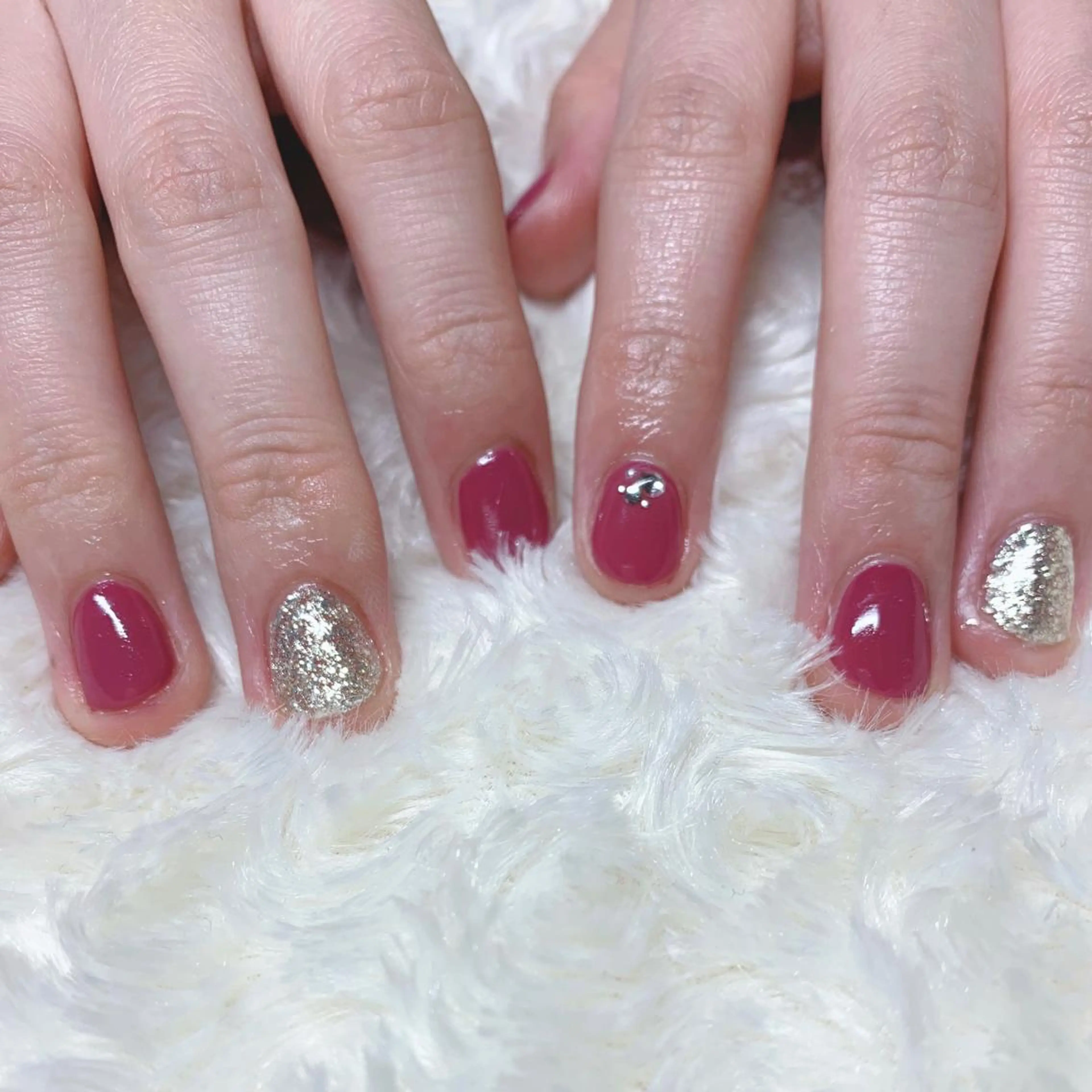 カラー ネイル ハンドネイル Cozy_ ilumのネイルデザイン