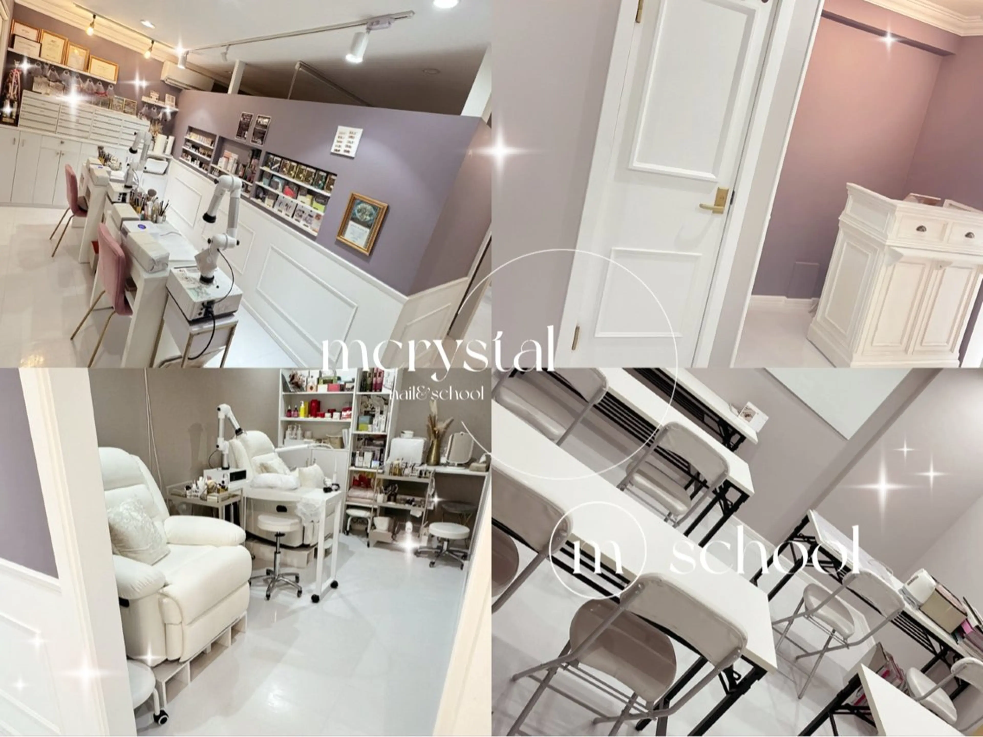 セミロング ハンドネイル Nailsalon M-crystalのネイルデザイン