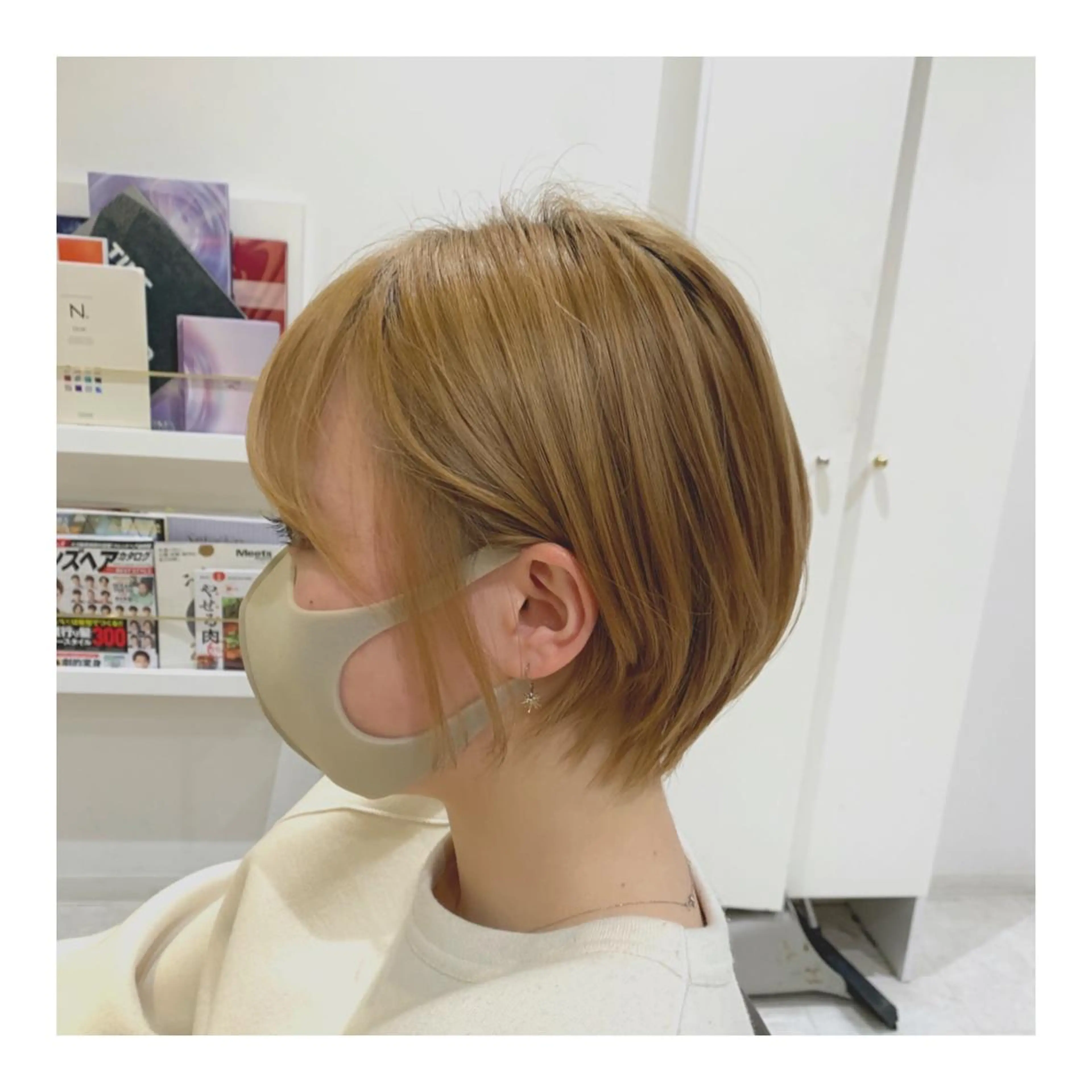 ショート ハンサムショート ショートヘア 心斎橋/ブリーチなし 髪質改善/レイヤーのヘアスタイル