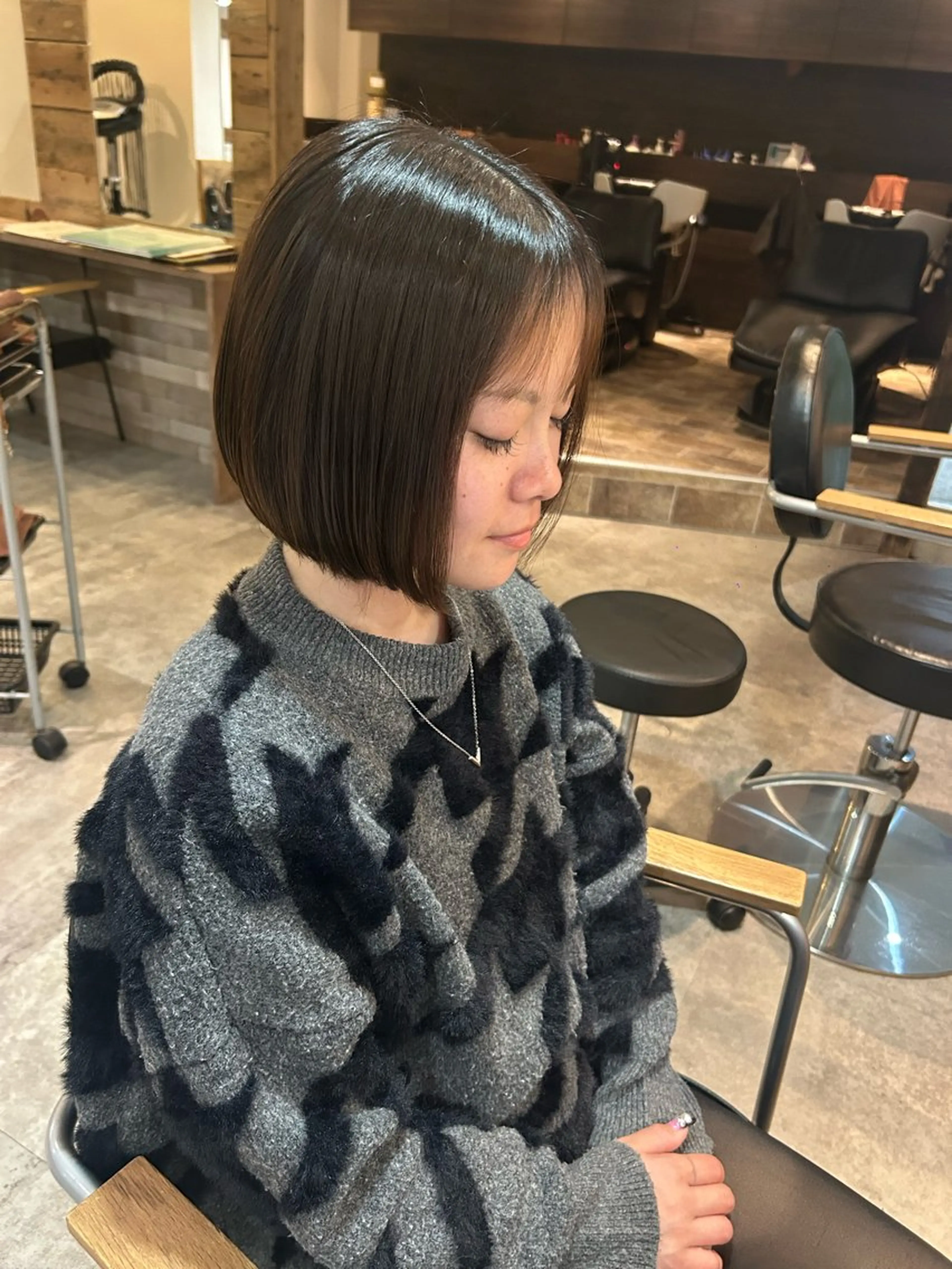 ショート ショートボブ ボブ ショートヘア Lafith  hair flamme所属・哲平／ショート／メ ンズ／ボブ／艶髪✨のヘアスタイル