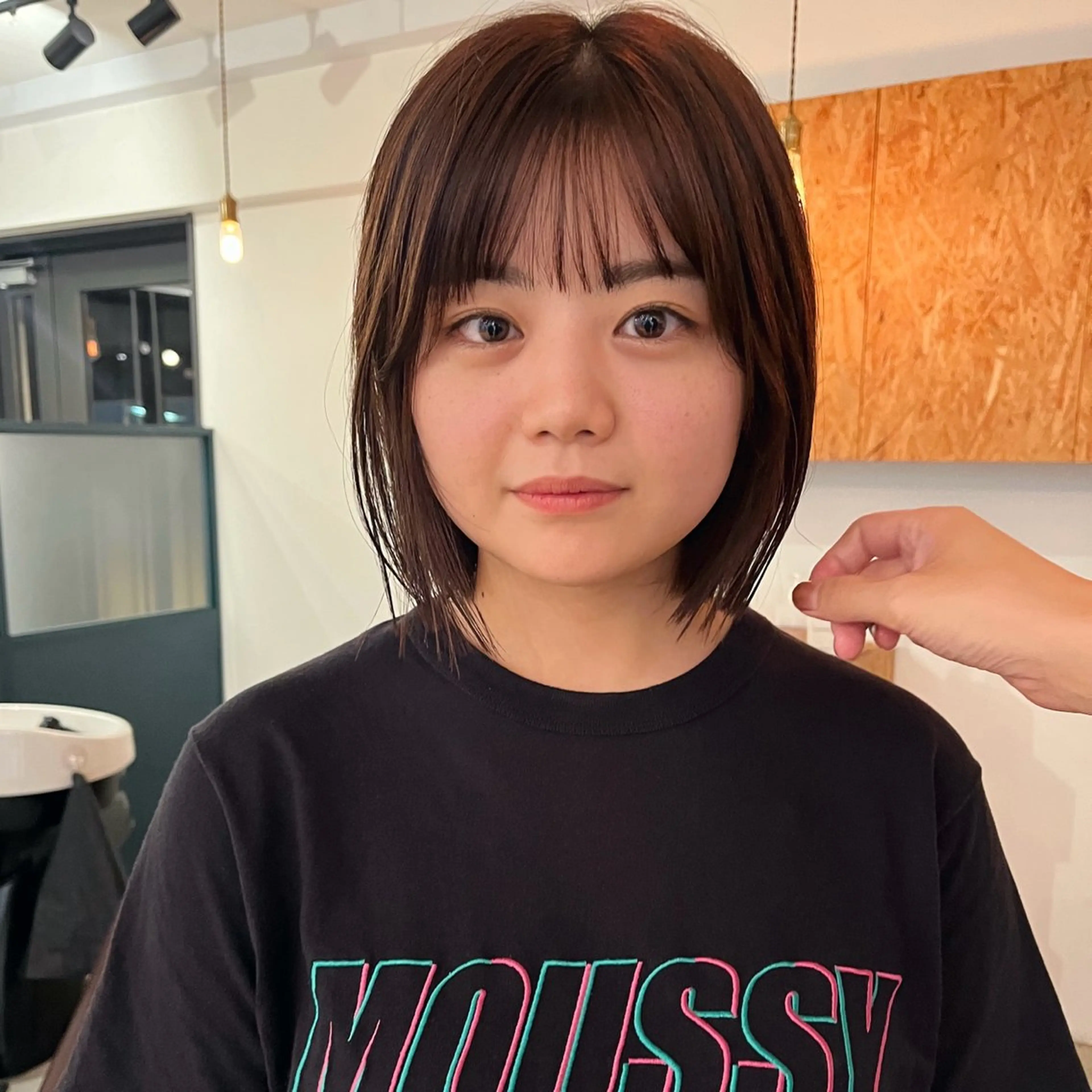 ショート ボブ 暖色/パーマ 🌼クニトウメイのヘアスタイル