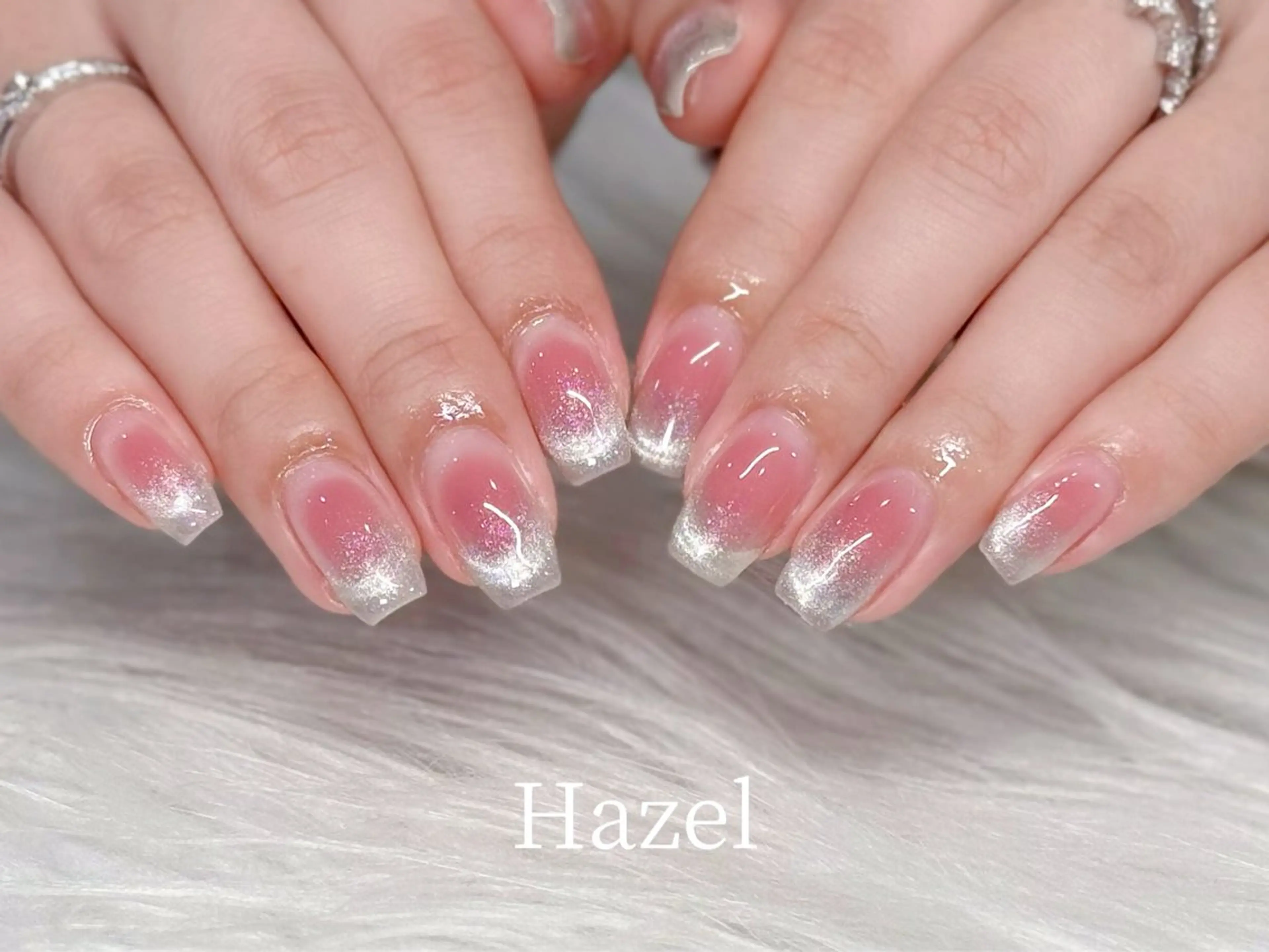 ネイル チークネイル ワンホンネイル 🤍Hazel 吉祥寺🤎のネイルデザイン