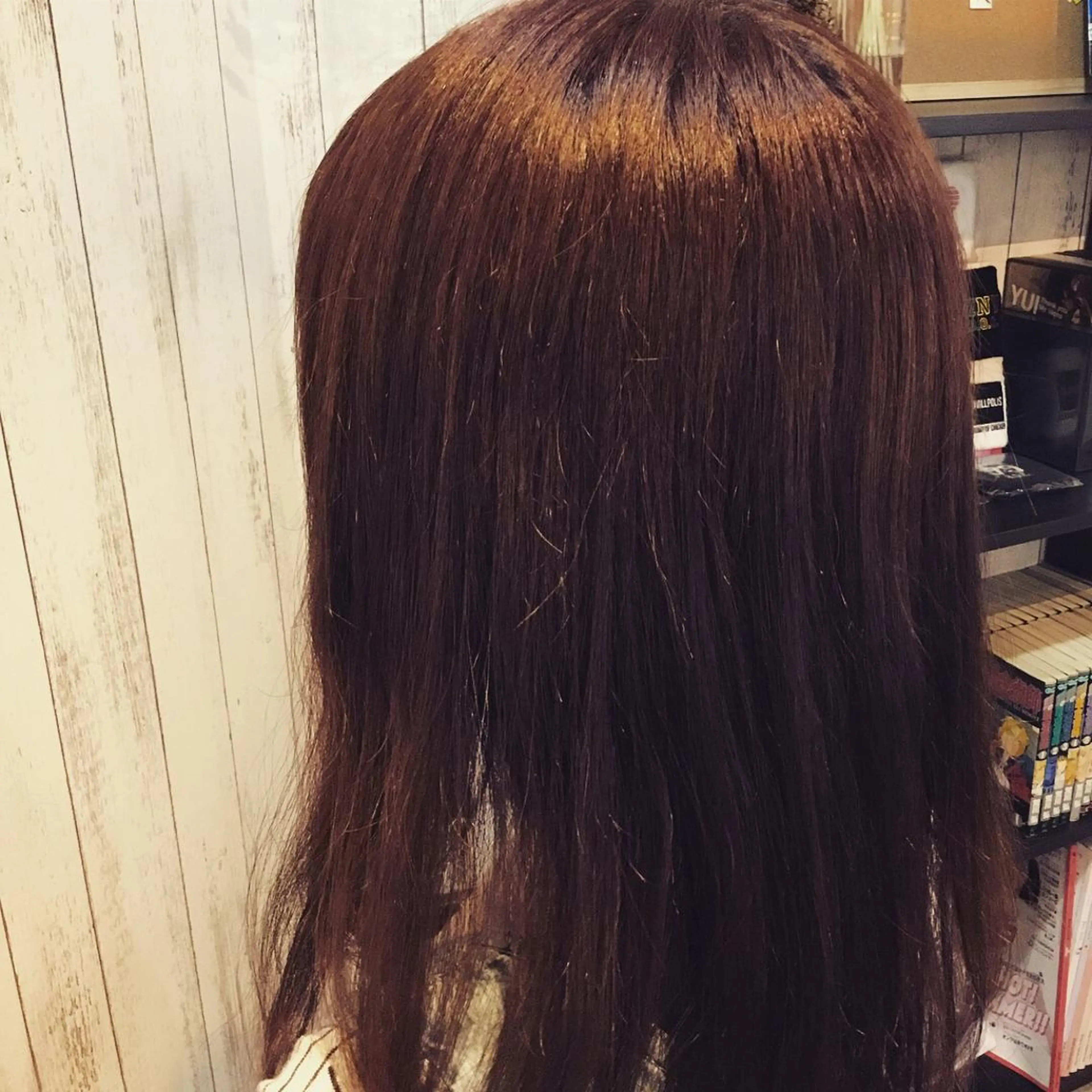 セミロング カラー 金崎 新吾のヘアスタイル