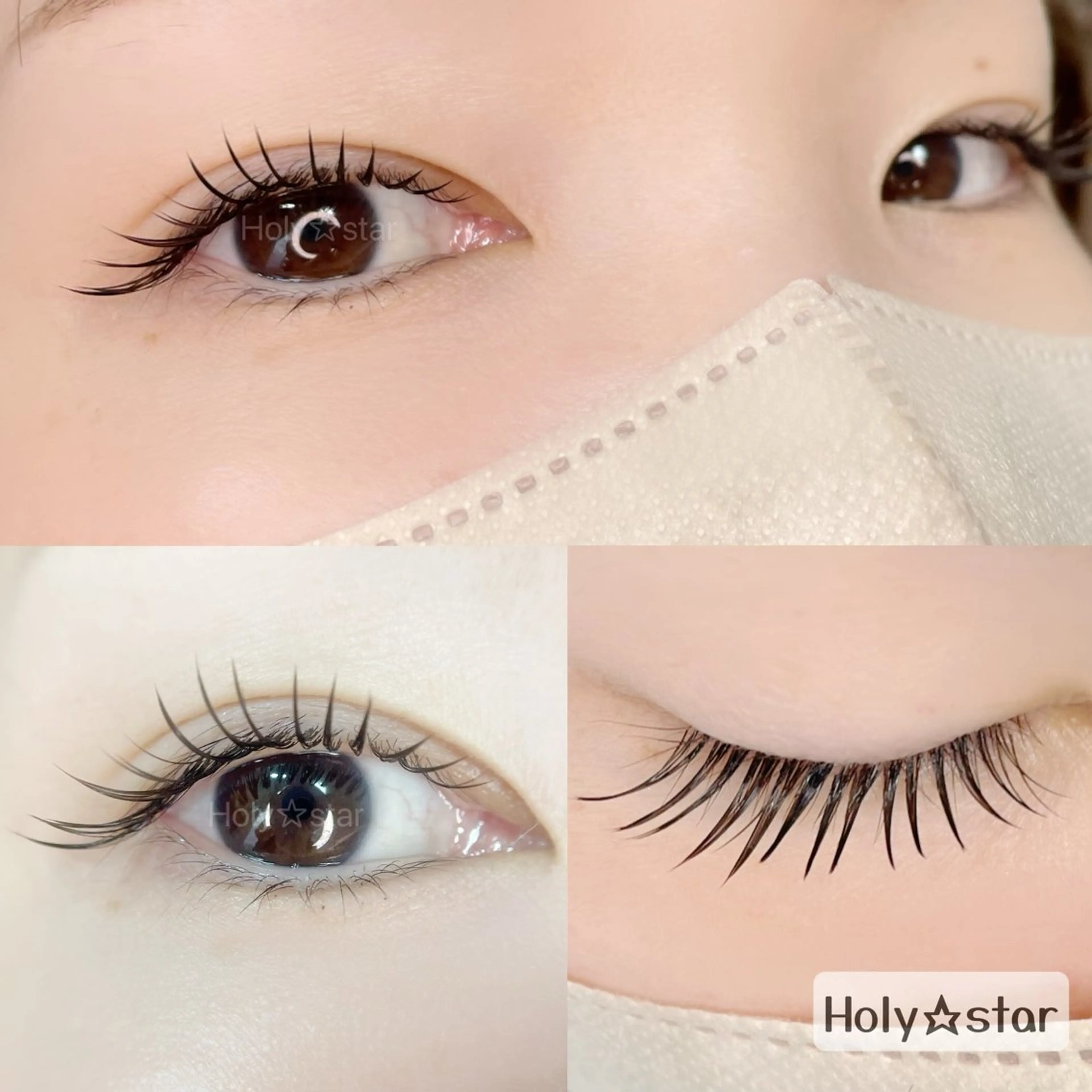 マツエク・マツパ カラーマツエク ナチュラル Holy☆star 【ホーリースター】のマツエク・マツパデザイン