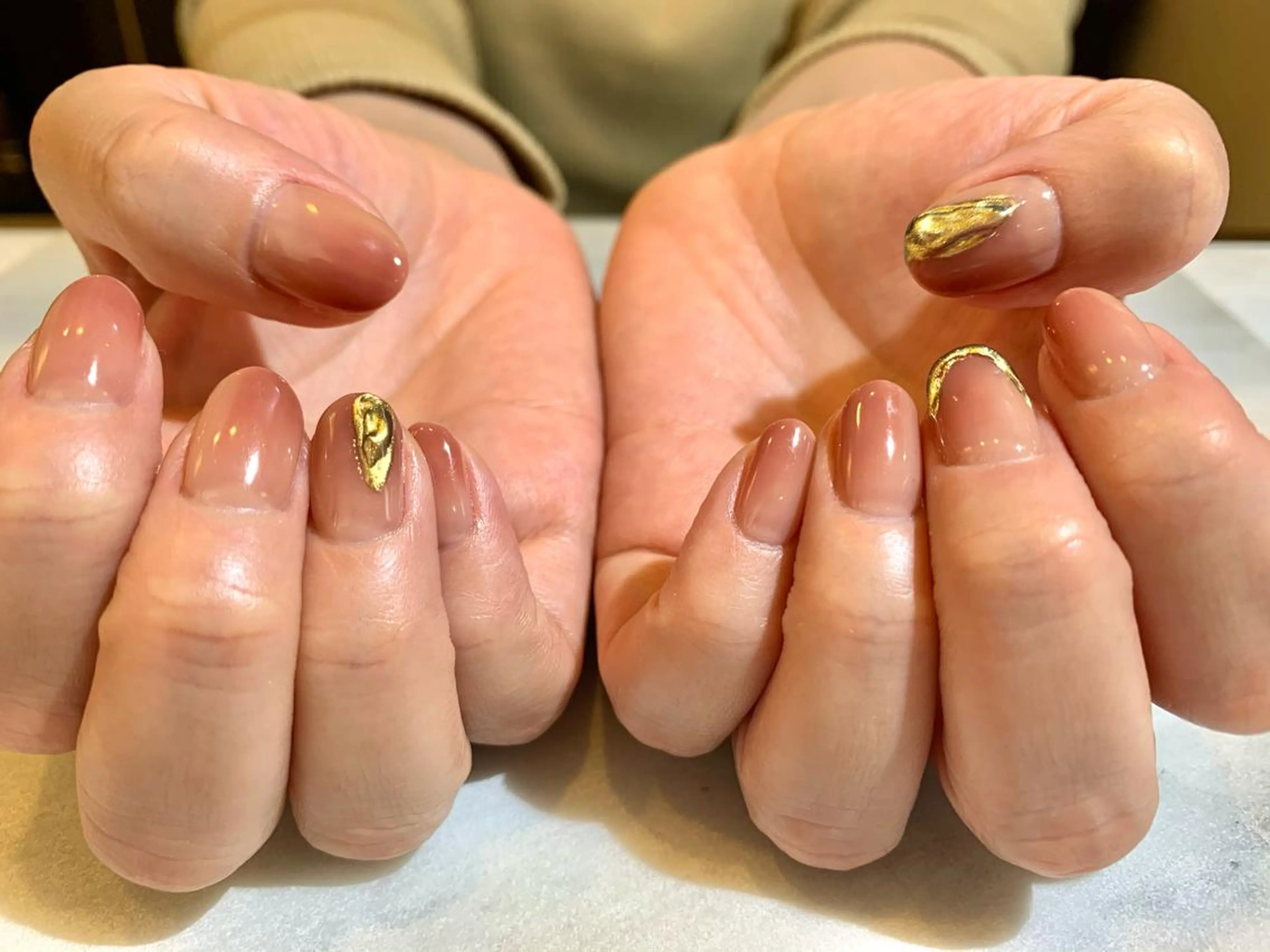 ネイル 持ち込み 水戸 彩夏のネイルデザイン