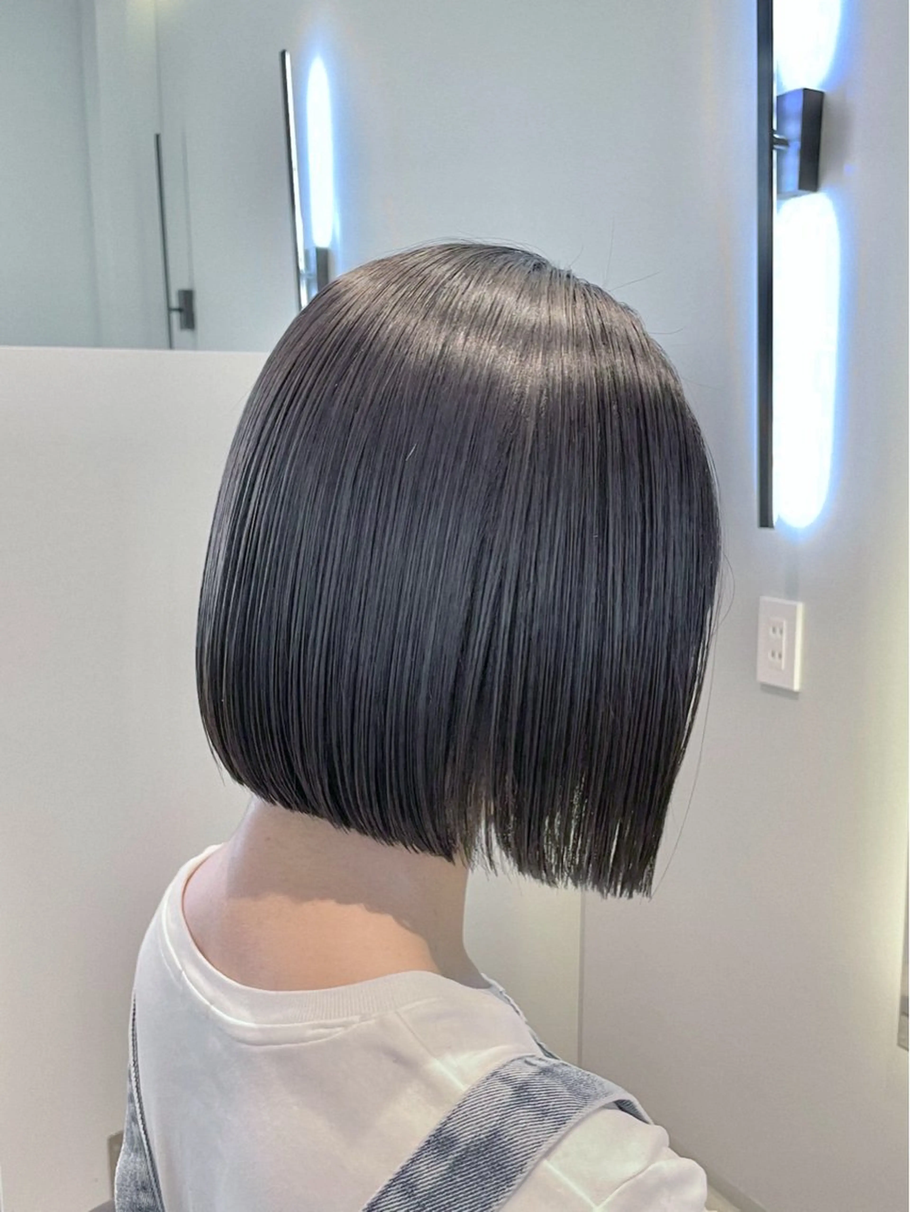 ミディアム 落合 美穂のヘアスタイル