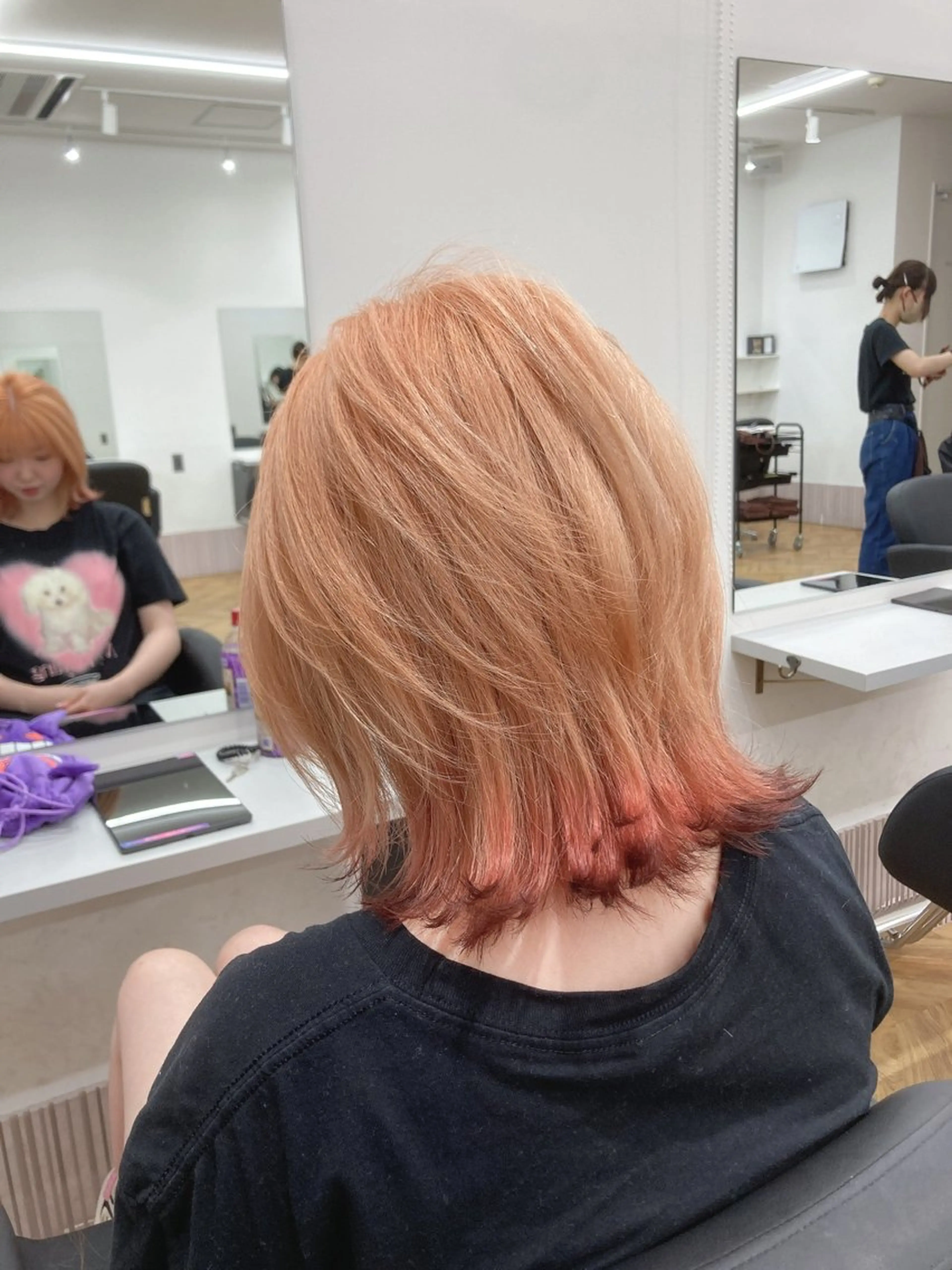 ミディアム カラー 🏆ハッシュカット× 髪質改善🏆カイトのヘアスタイル