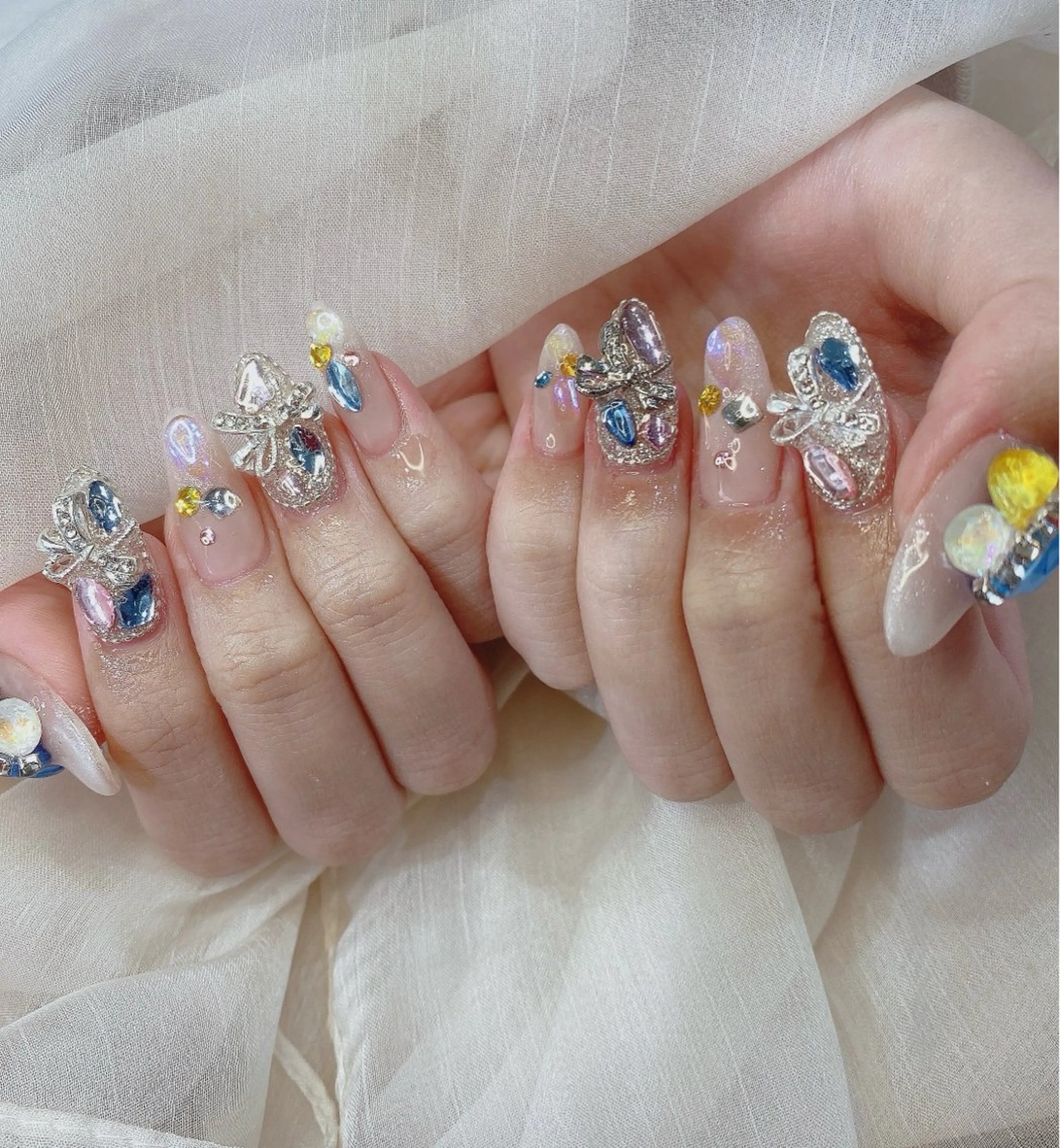 ミディアム ハンドネイル JNA認定講師🌸 RIEのネイルデザイン