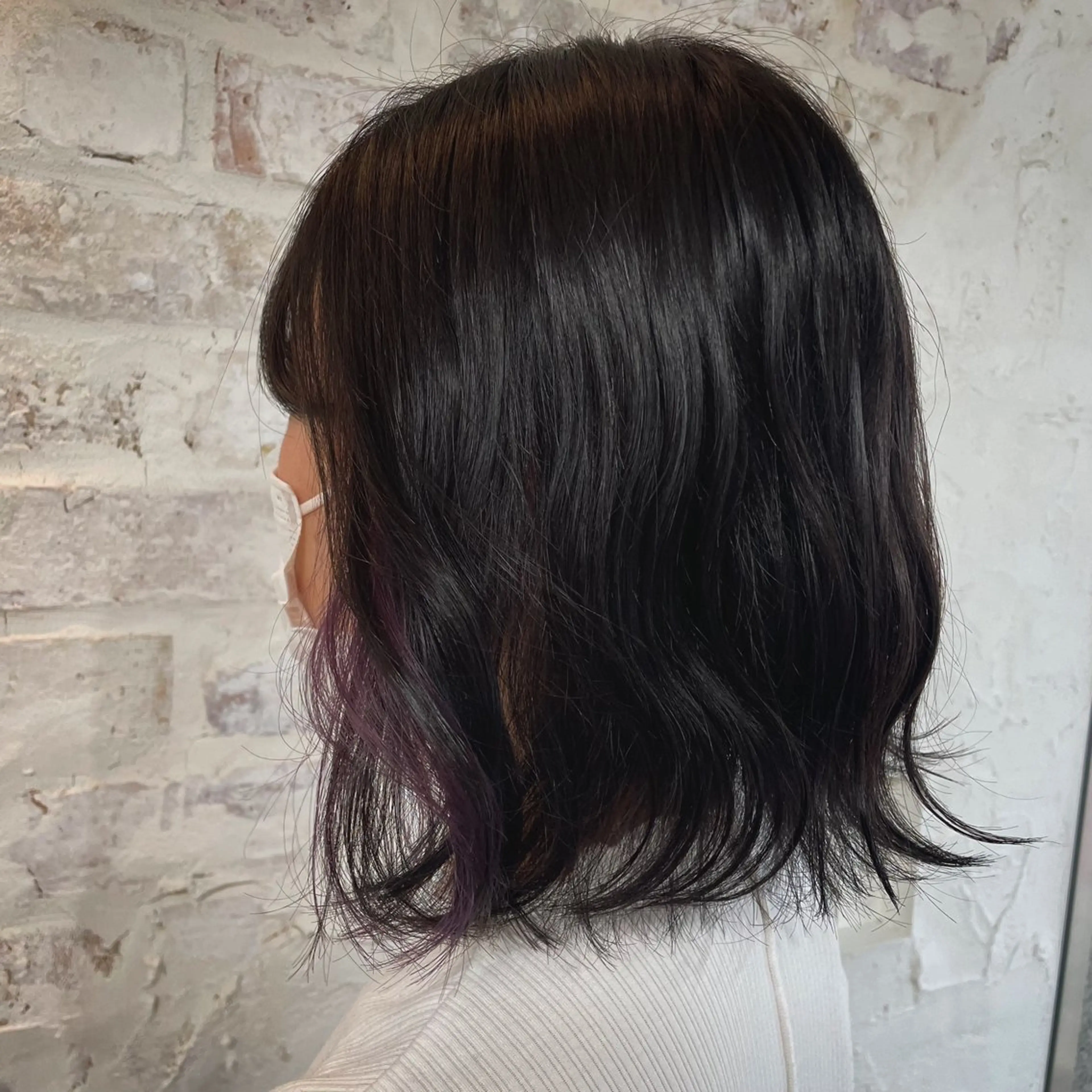 ミディアム カラー ヘアカラー 透明感カラー×ヘア アレンジ🪽しおりのヘアスタイル