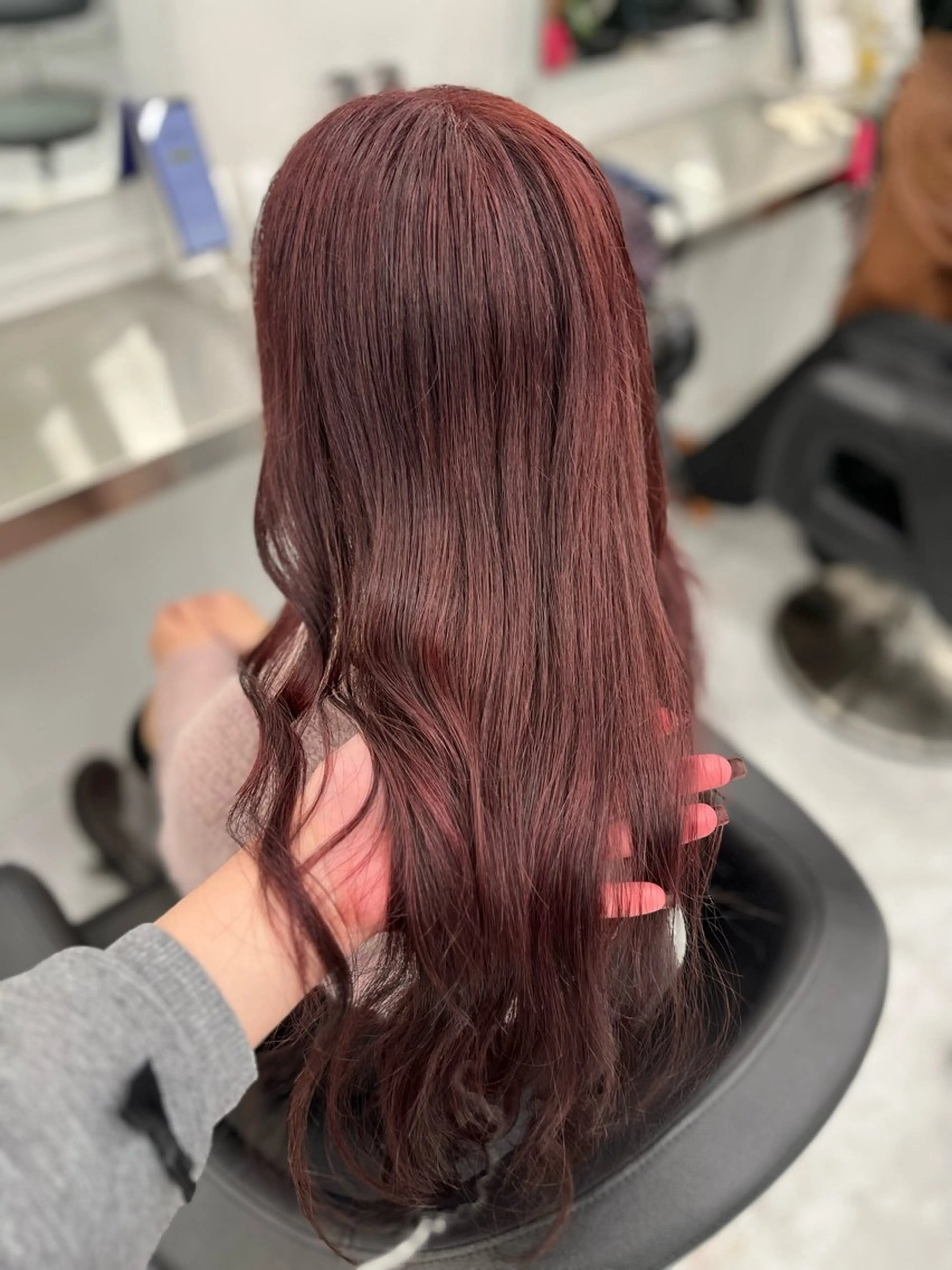 セミロング カラー ヘアアレンジ ヘアカラー トリートメント ヘアセット 愛されカラー🩷 はるなのヘアスタイル