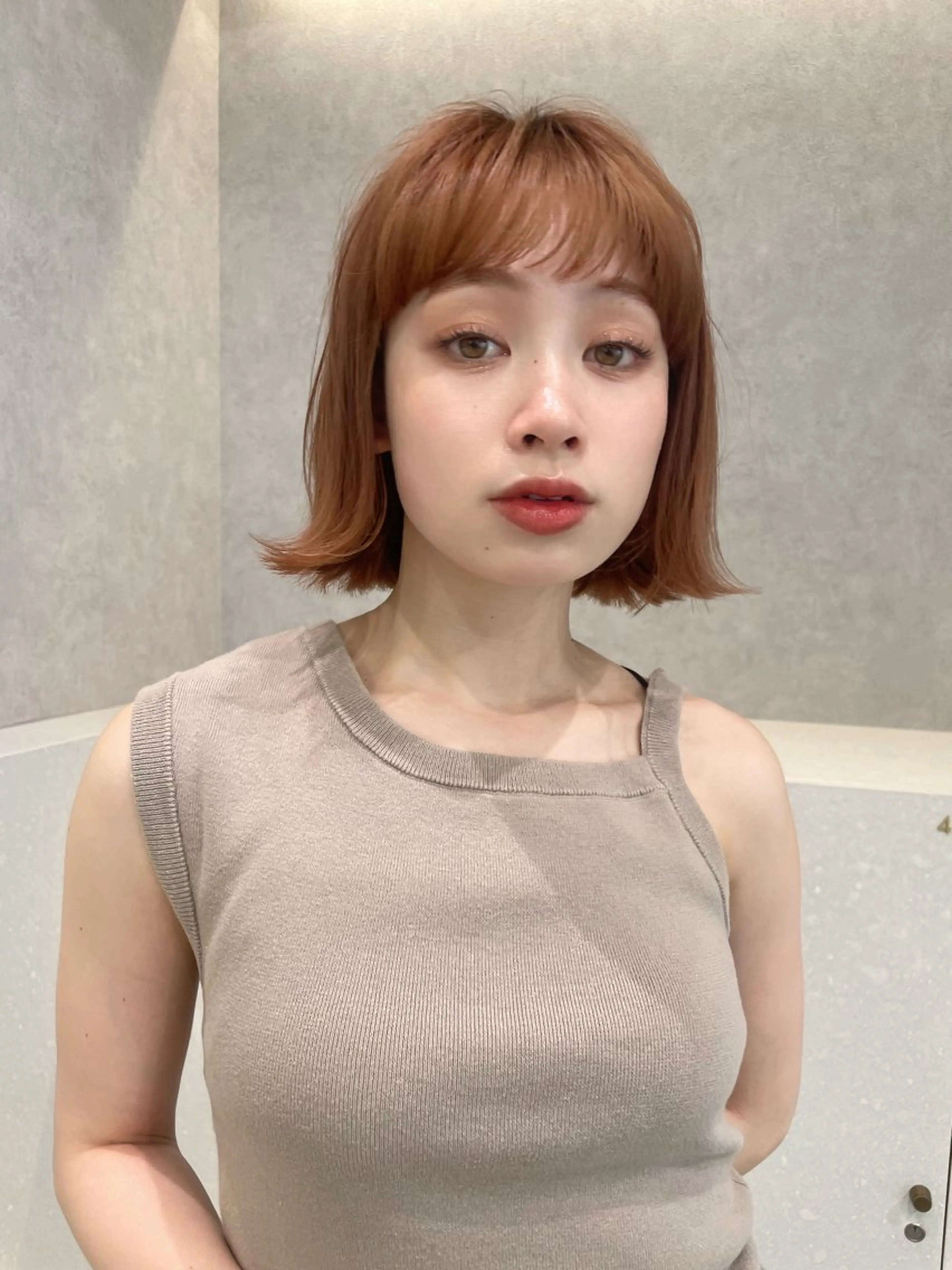 ショート カラー カット ヘアカラー トリートメント 韓国ヘア🇰🇷透明 感カラー/yui💞のヘアスタイル