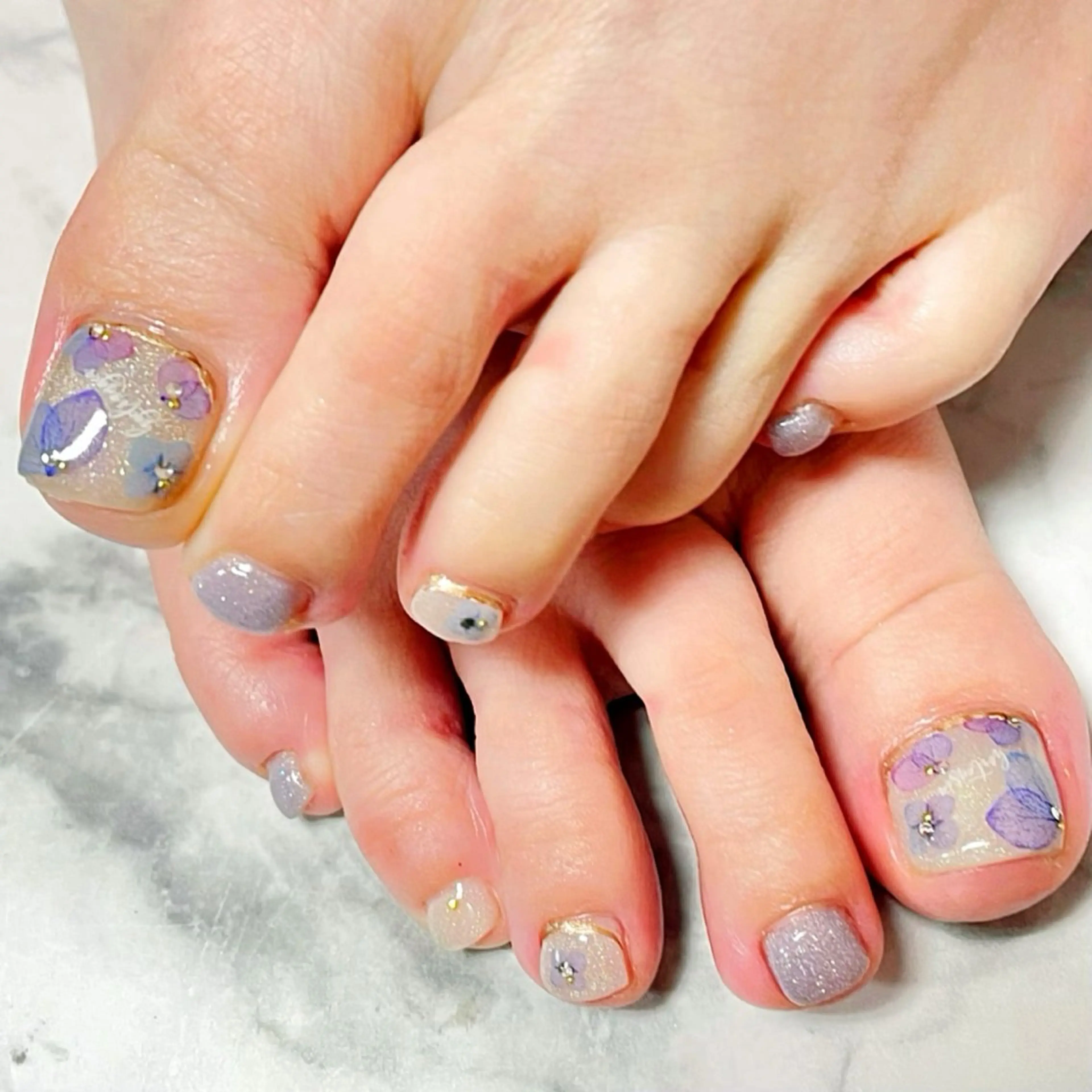 ネイル アートネイル フットネイル ストーンネイル フットネイル ユキコ ネイルのネイルデザイン