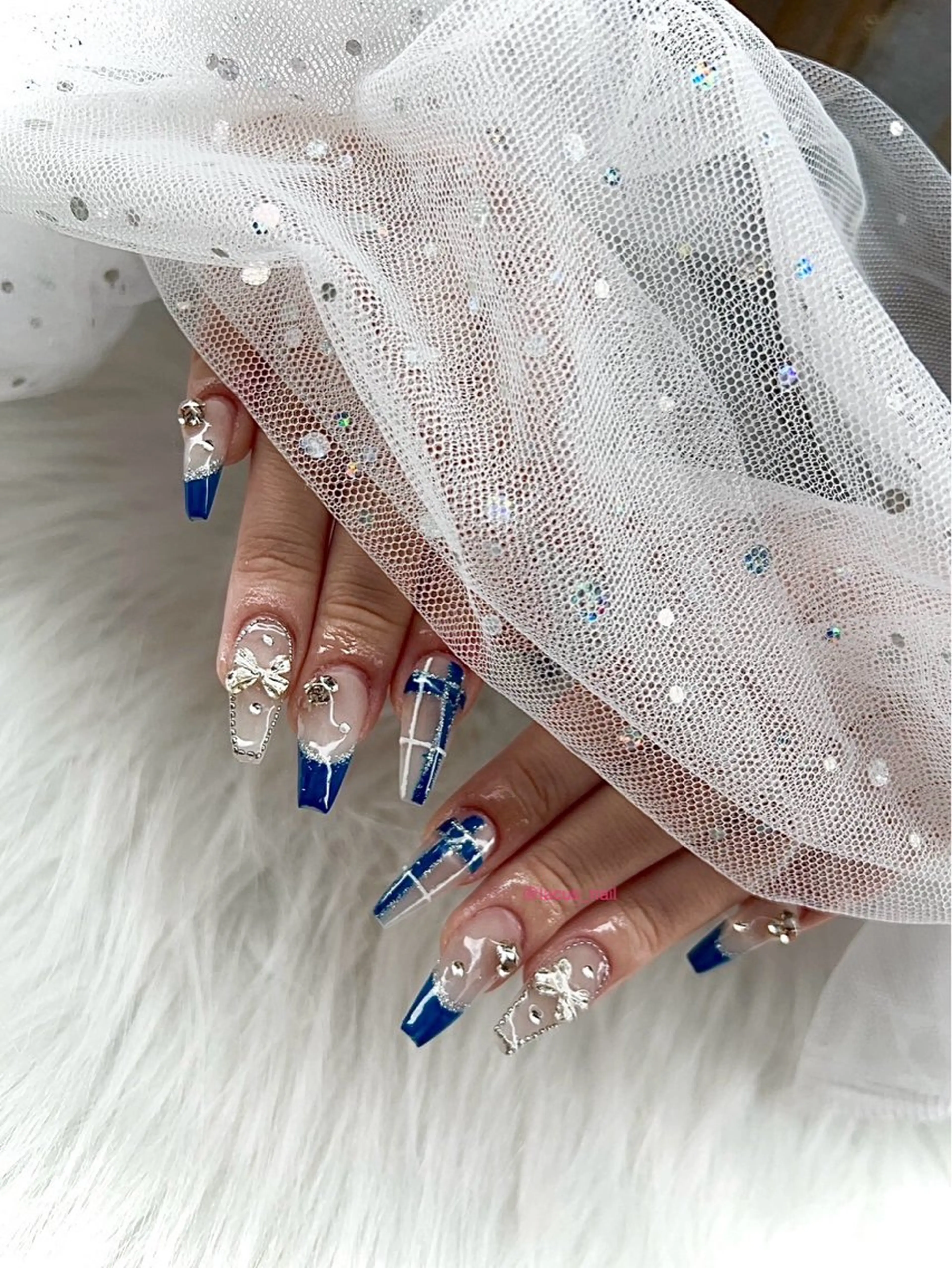 ネイル アートネイル スカルプネイル Nail Salon Lacusのネイルデザイン