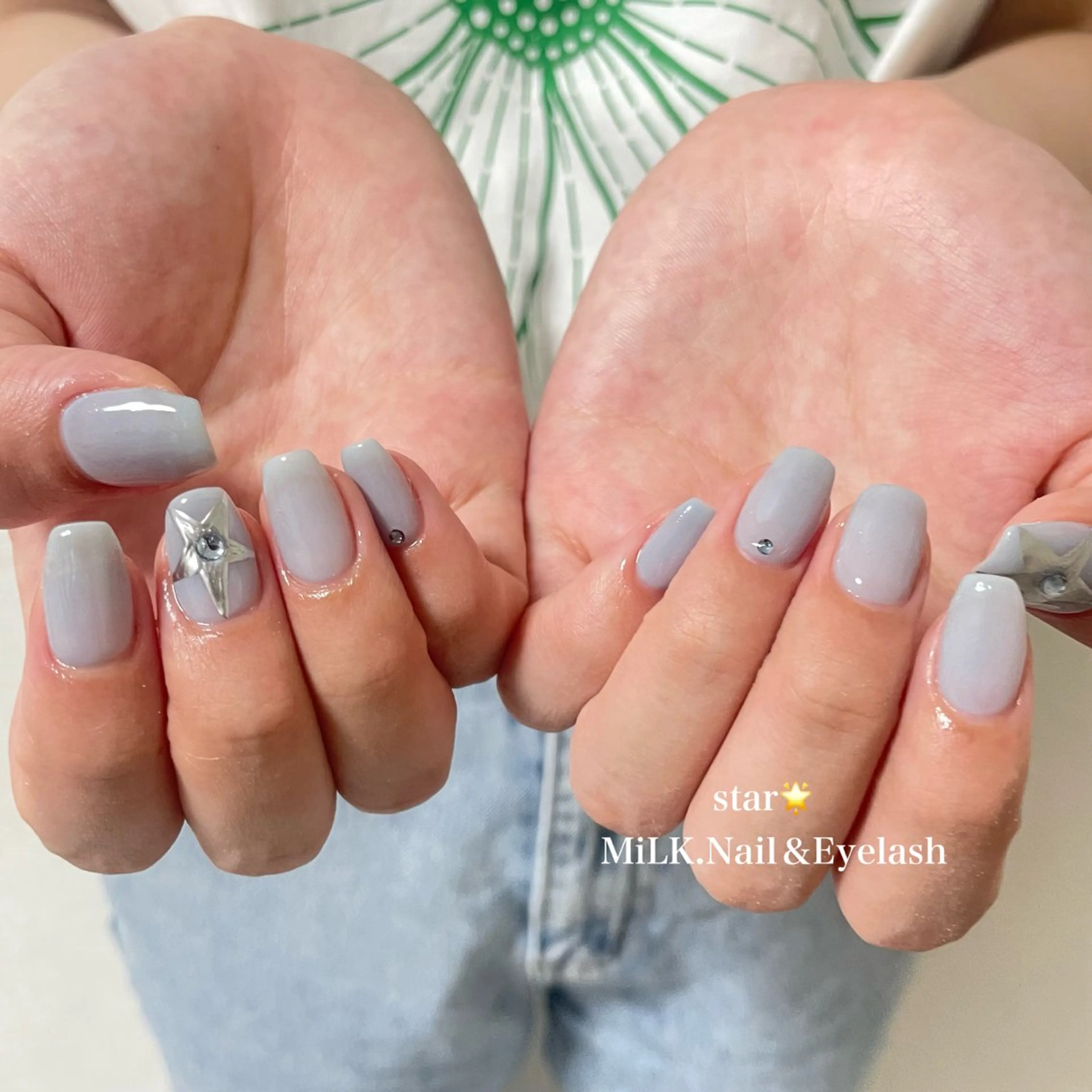 ネイル シンプルネイル ハンドネイル MiLK.   Nail&Eyelash所属・MiLK. wakaのマツエク・マツパデザイン