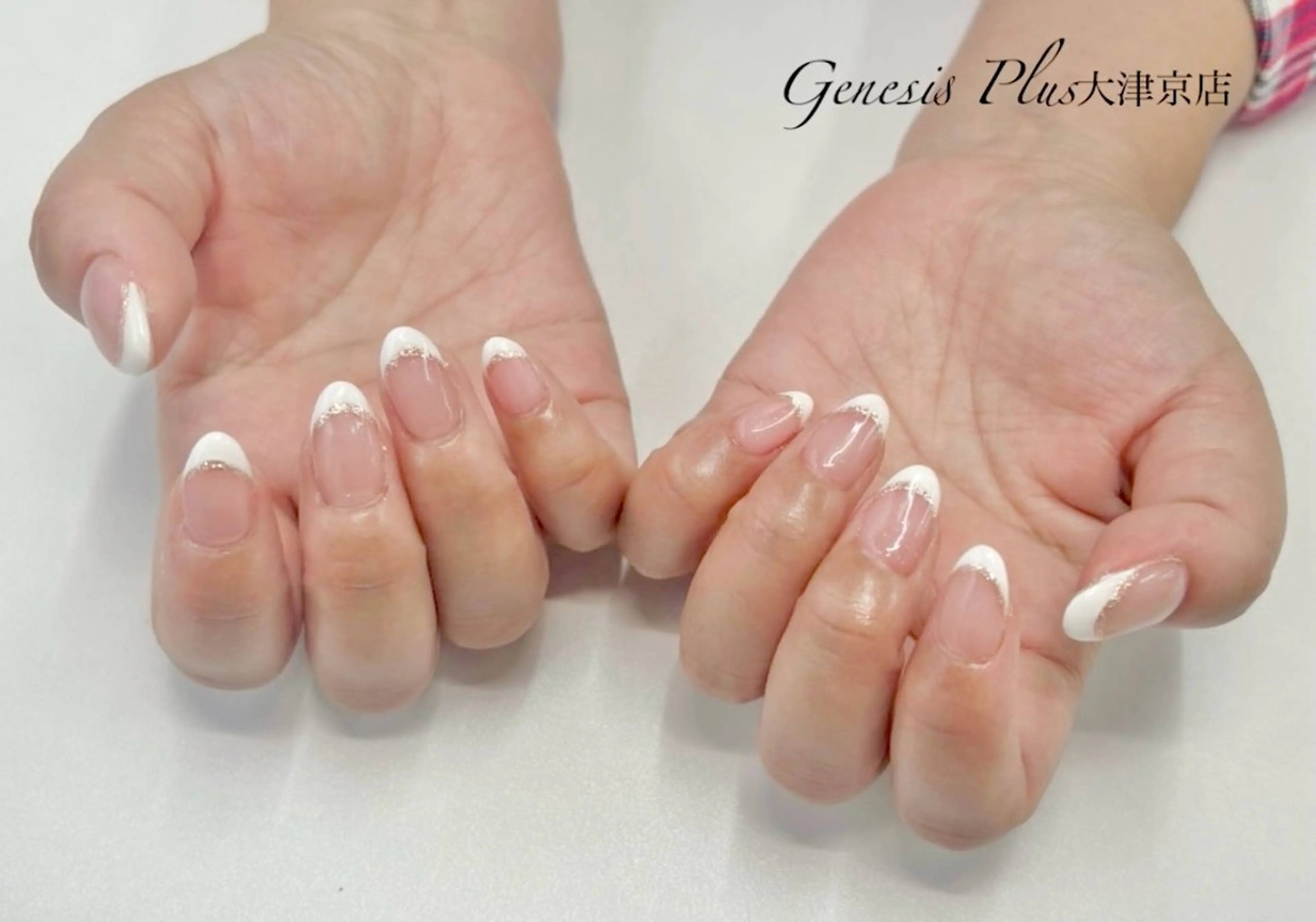 ネイル フレンチネイル ラメ(グリッター) Genesis Plus大津京店のエステ・リラクイメージ
