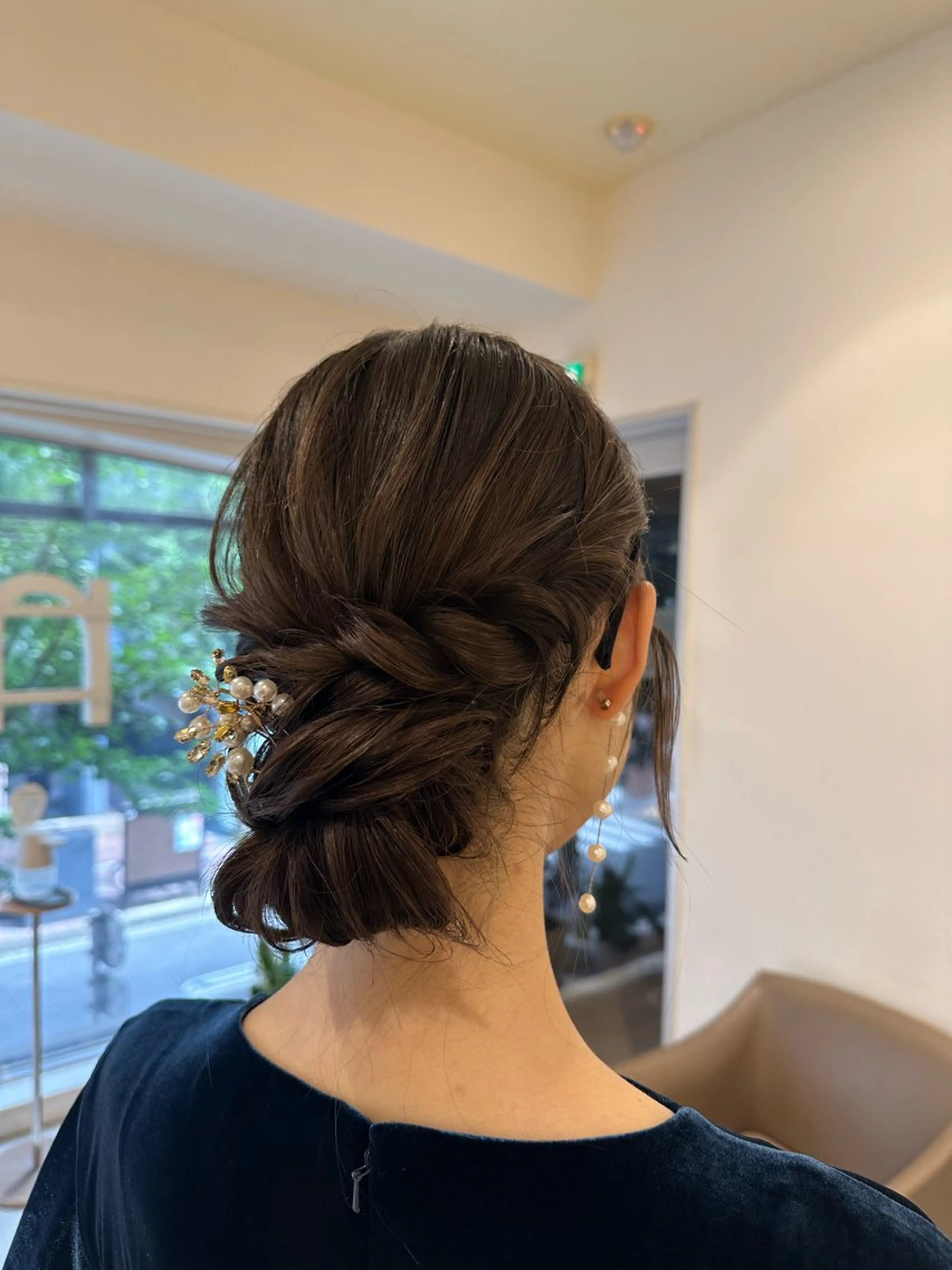 ロング カラー ヘアアレンジ タイトボブ個性派カラ ーAKANEのヘアスタイル