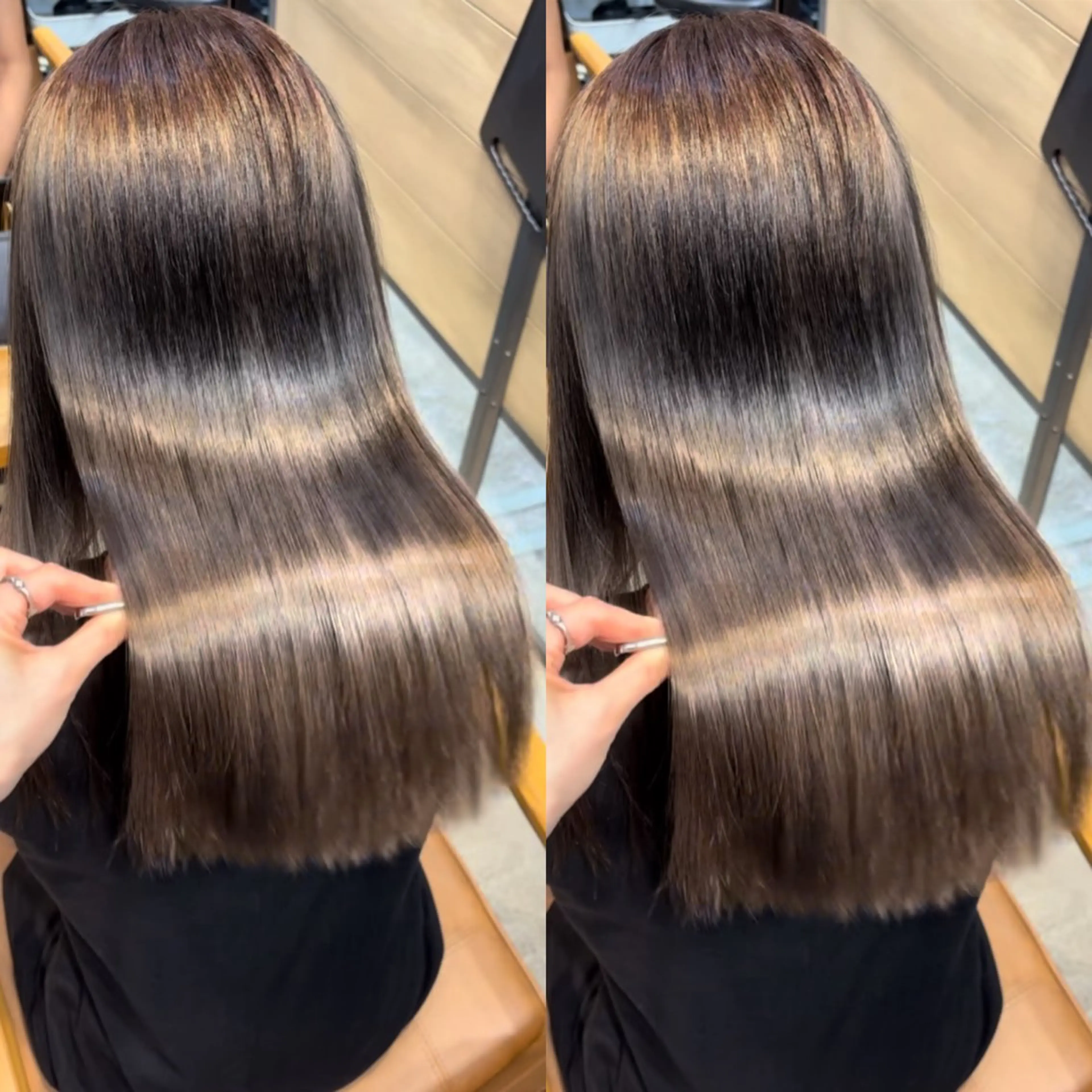 ミディアム カラー ヘアカラー トリートメント 新宿/髪質改善/ 縮毛矯正/松永ゆいのヘアスタイル