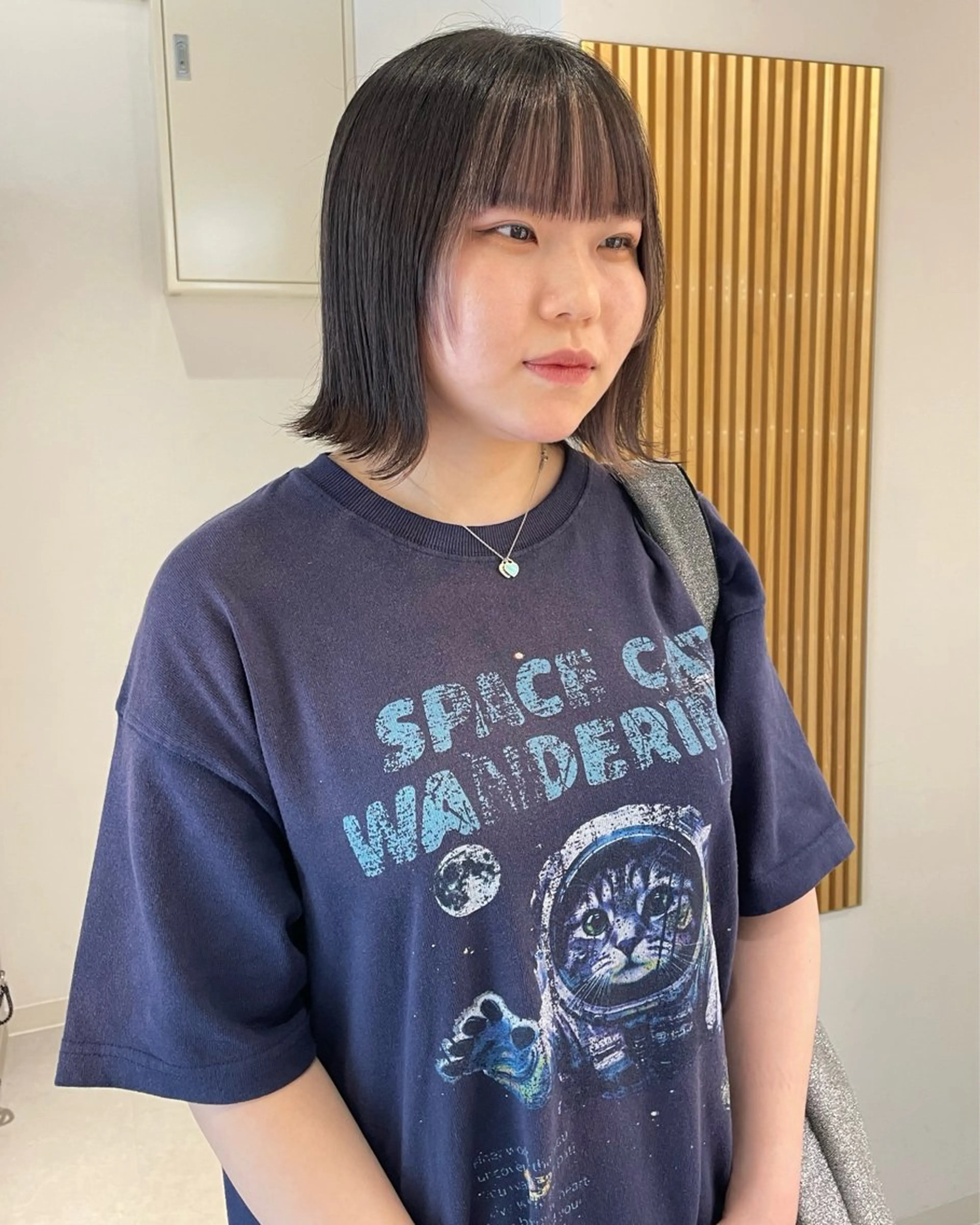 ショート カラー デザインパーマ/ 艶カラー/ボブのヘアスタイル