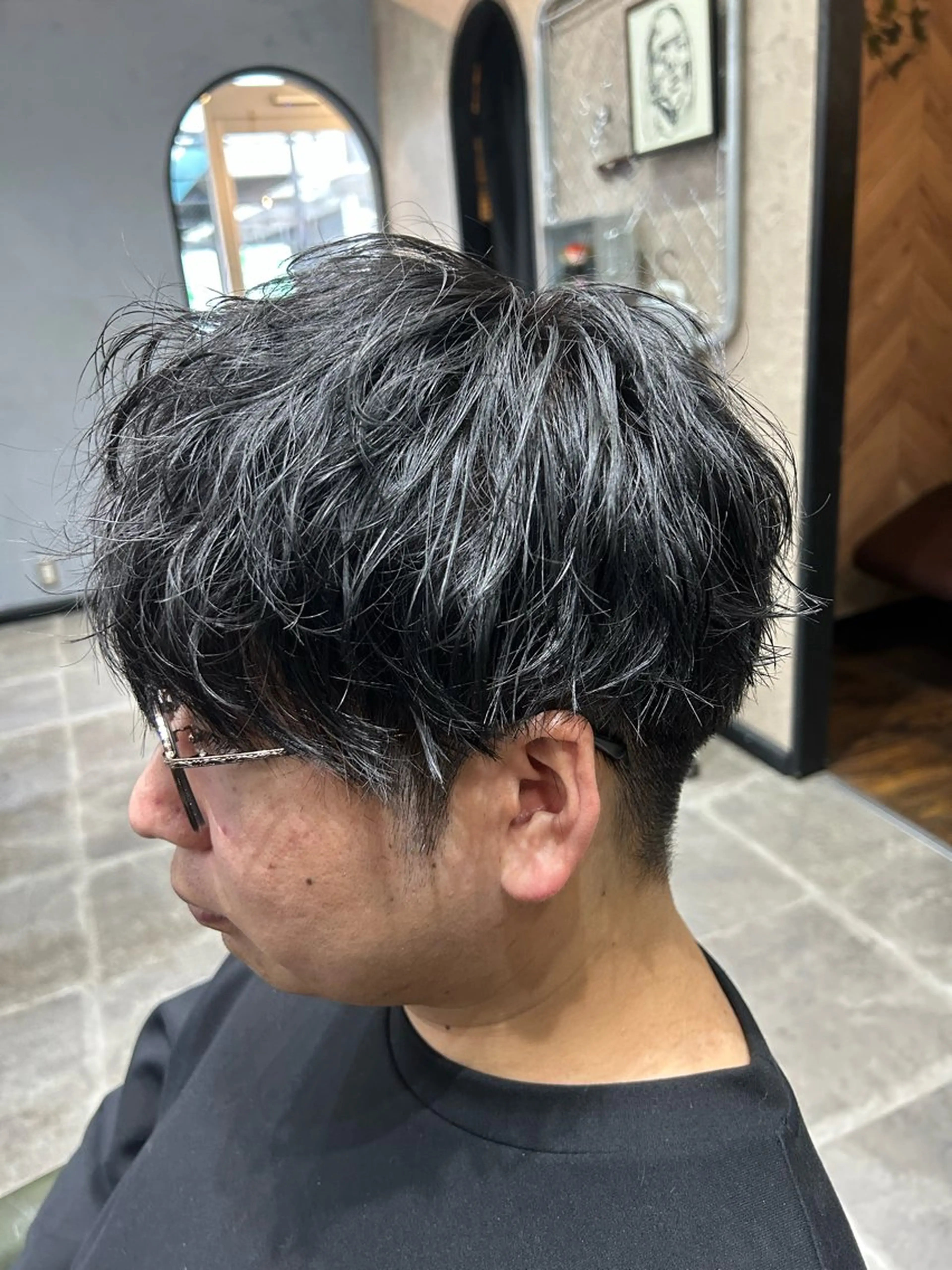 ショート メンズカット／パーマ 中 有晴のヘアスタイル