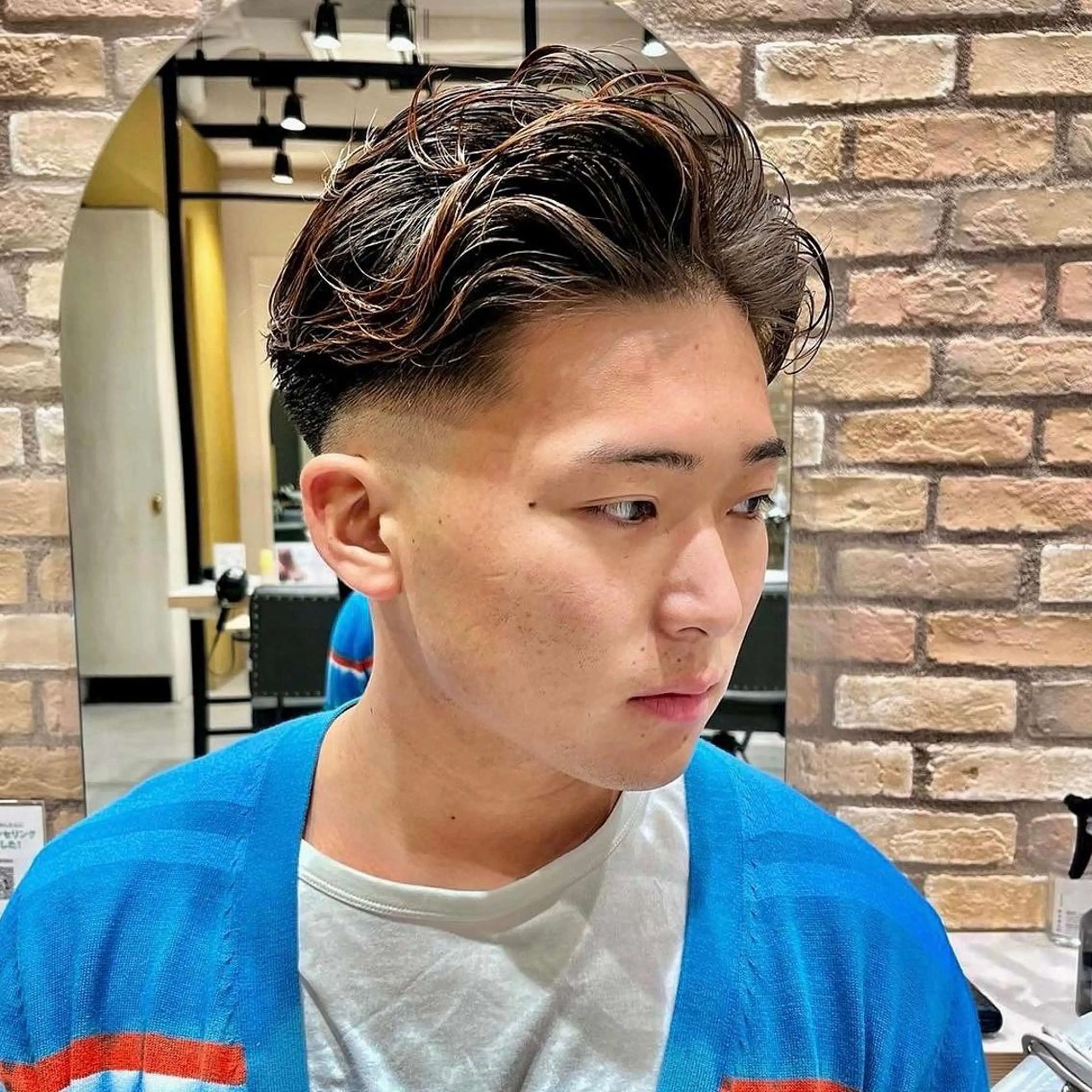 カラー パーマ メンズ 酸性ストレート・ メンズ  三原 楊子のヘアスタイル