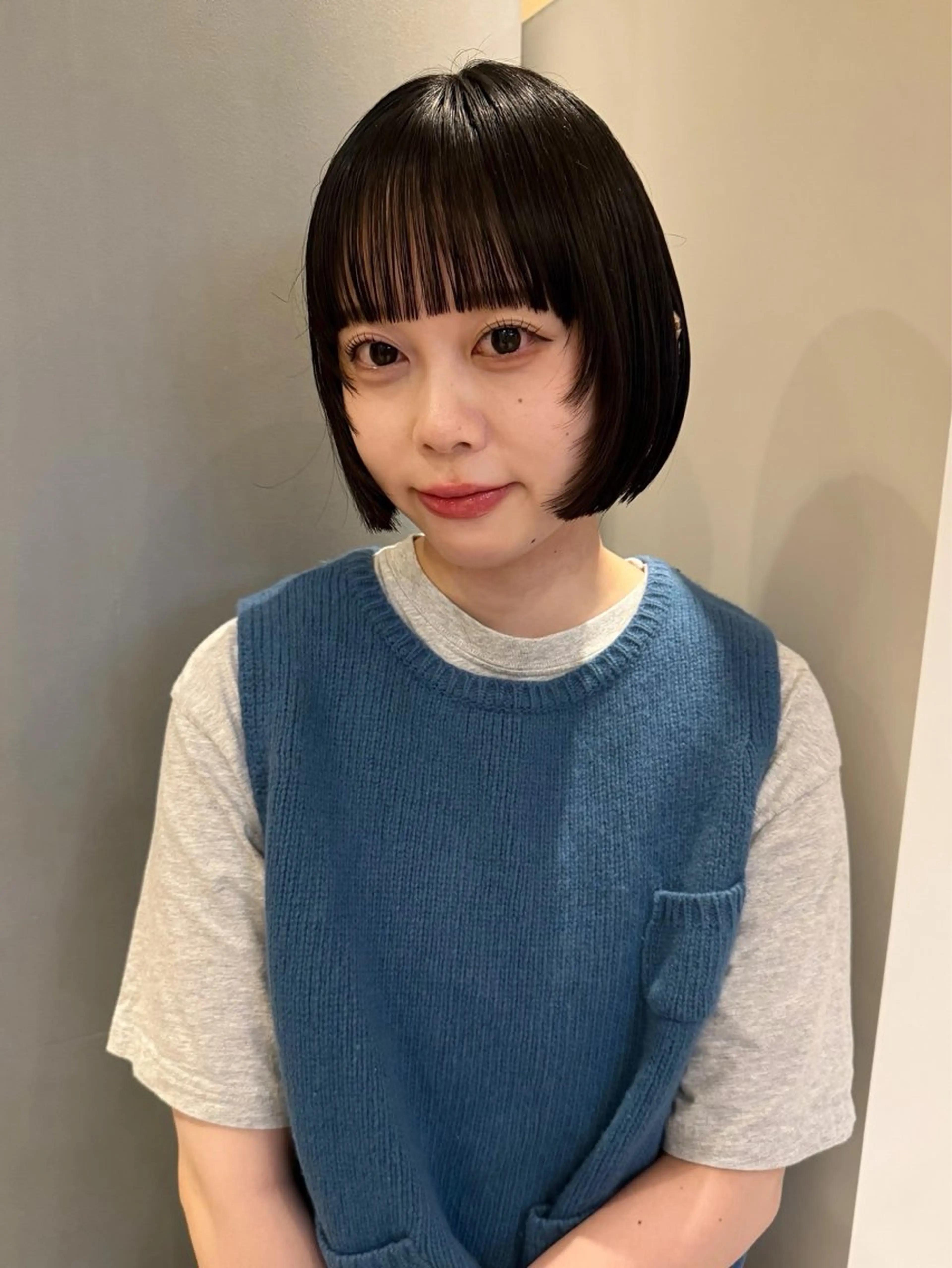 ショート ボブレイヤー ボブ 顔まわりレイヤー 顔周りカット レイヤーカット lot Karen / 心斎橋のヘアスタイル