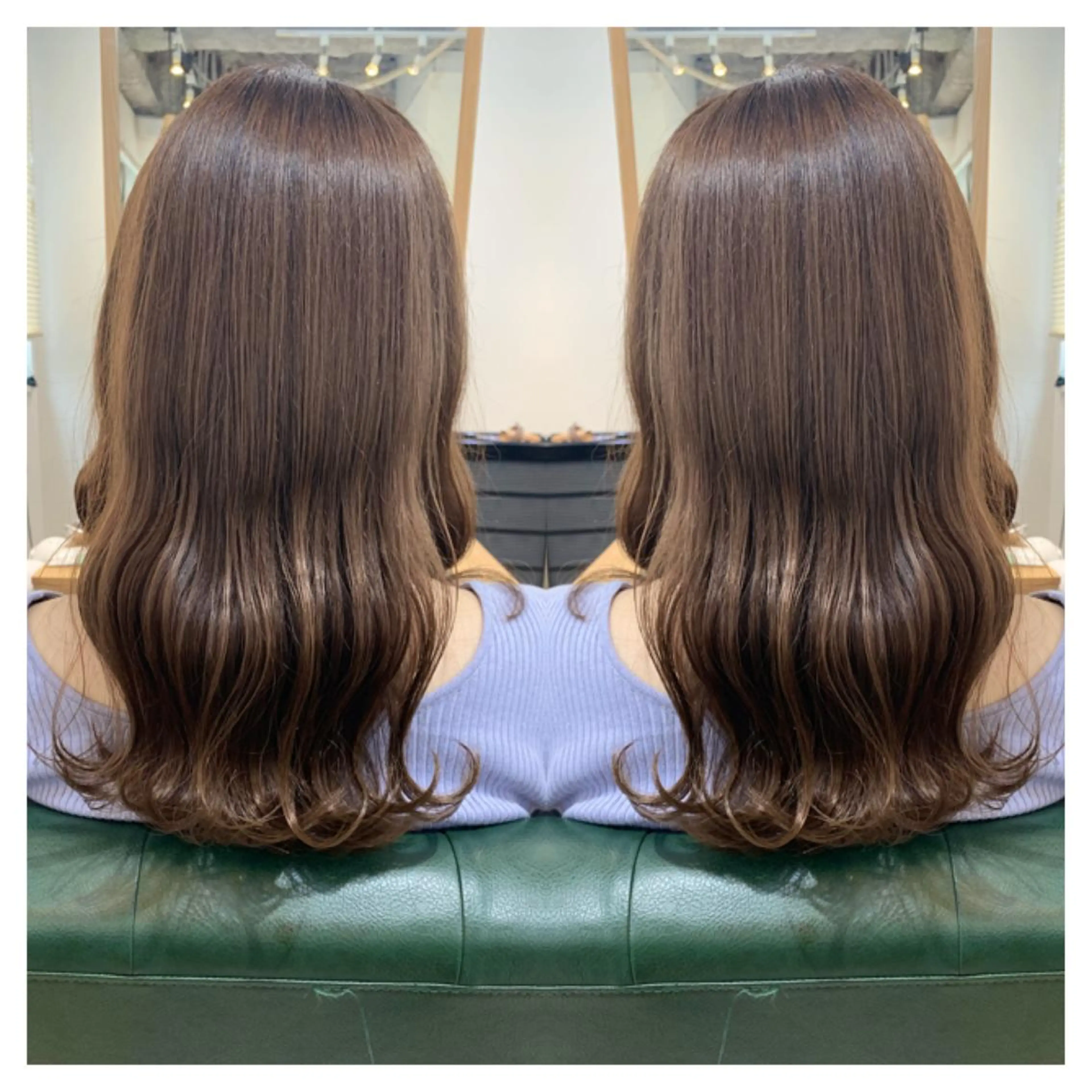 セミロング カラー カット ヘアカラー トリートメント 村山 茉衣のヘアスタイル