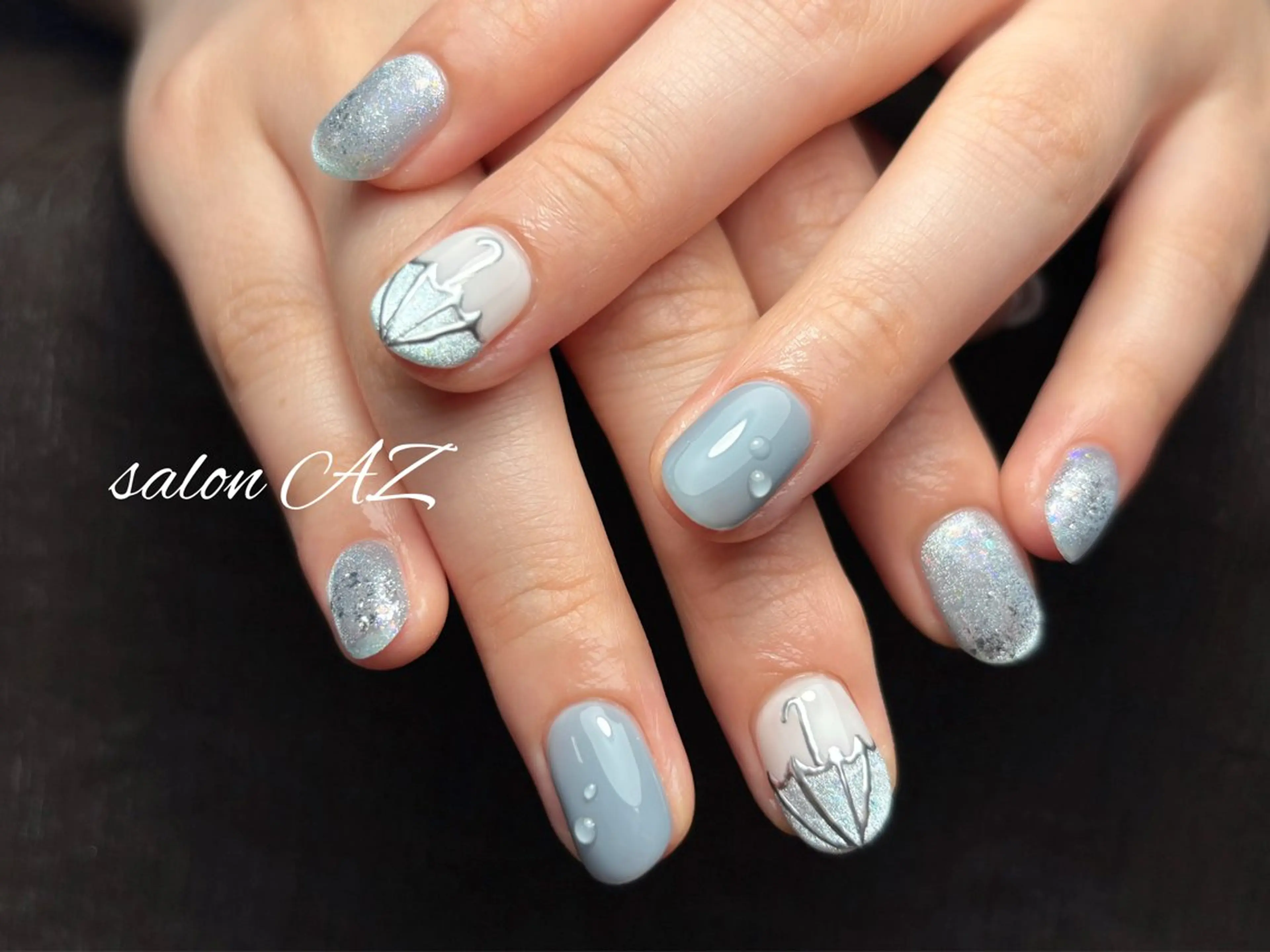 ネイル アートネイル 長さ出し フットネイル フレンチネイル ジェルネイル ハンドネイル salon AZのネイルデザイン