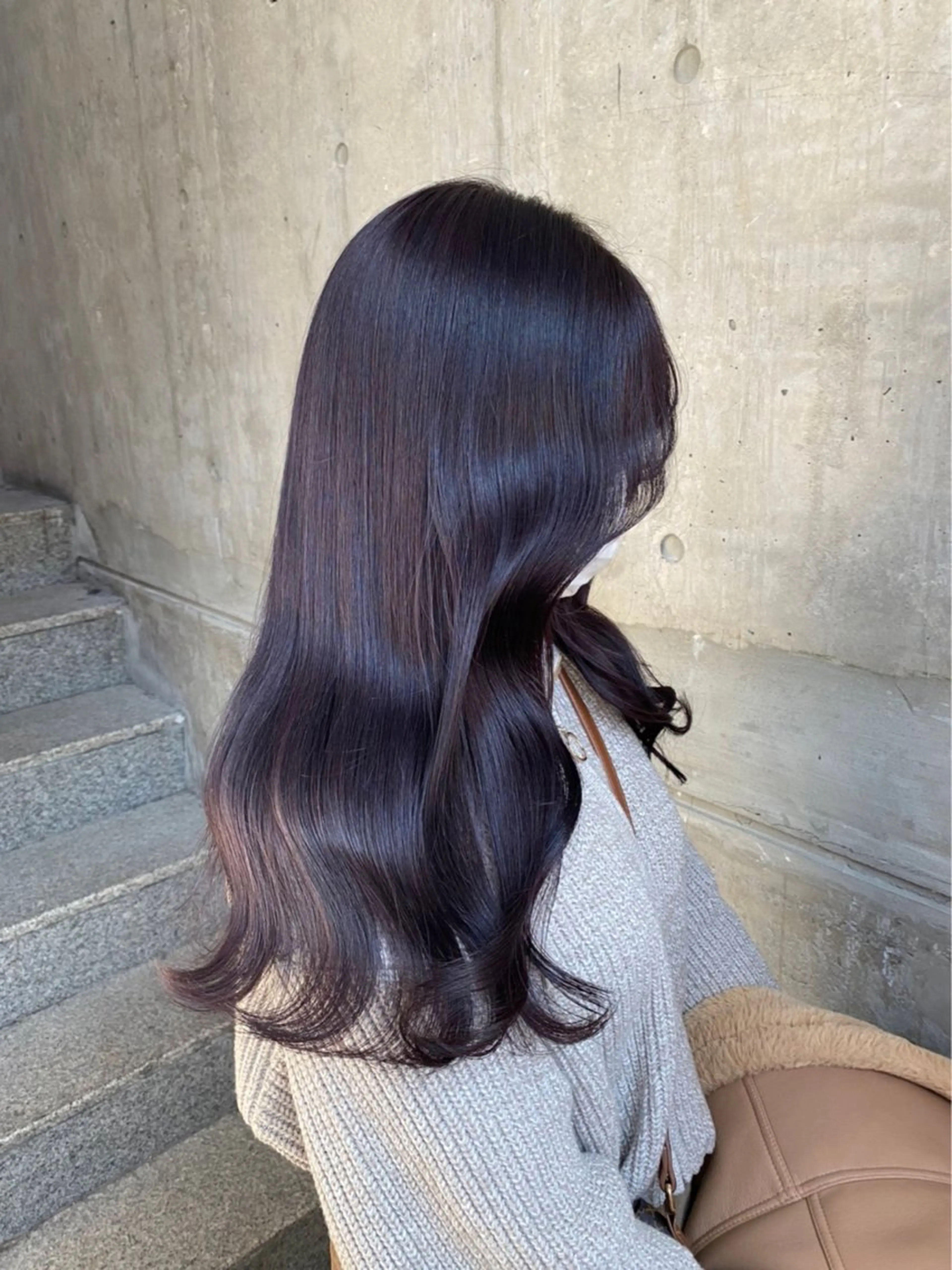 ロング カラー ヘアアレンジ 透明感カラー 韓国風カラー 髪質改善 韓国風ヘア トリートメント カット ヘアカラー 色気ある大人カラー /ブリーチなしのヘアスタイル