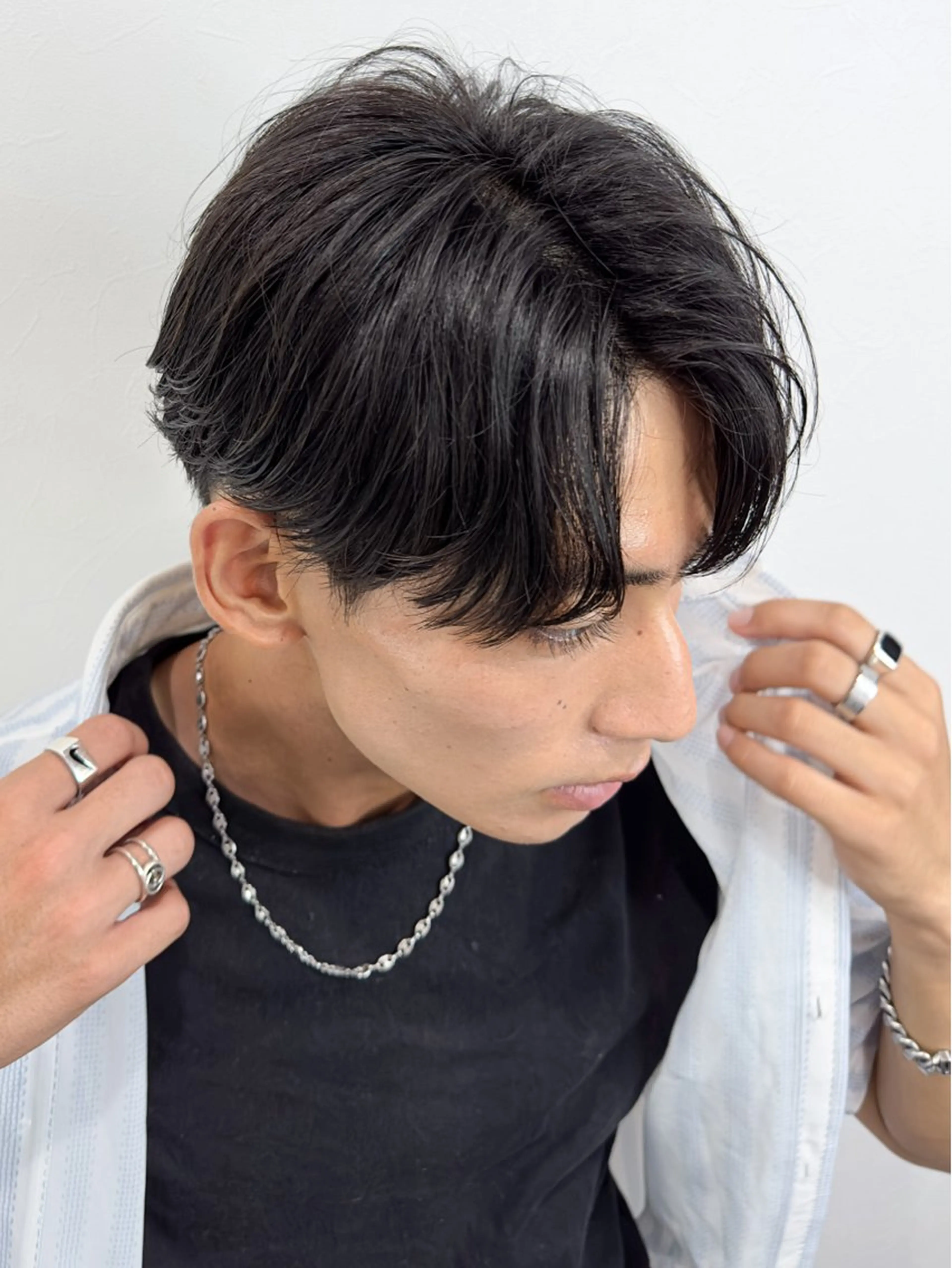 メンズ パーマ/ダブルカラー ブリーチ⭐️海斗のヘアスタイル