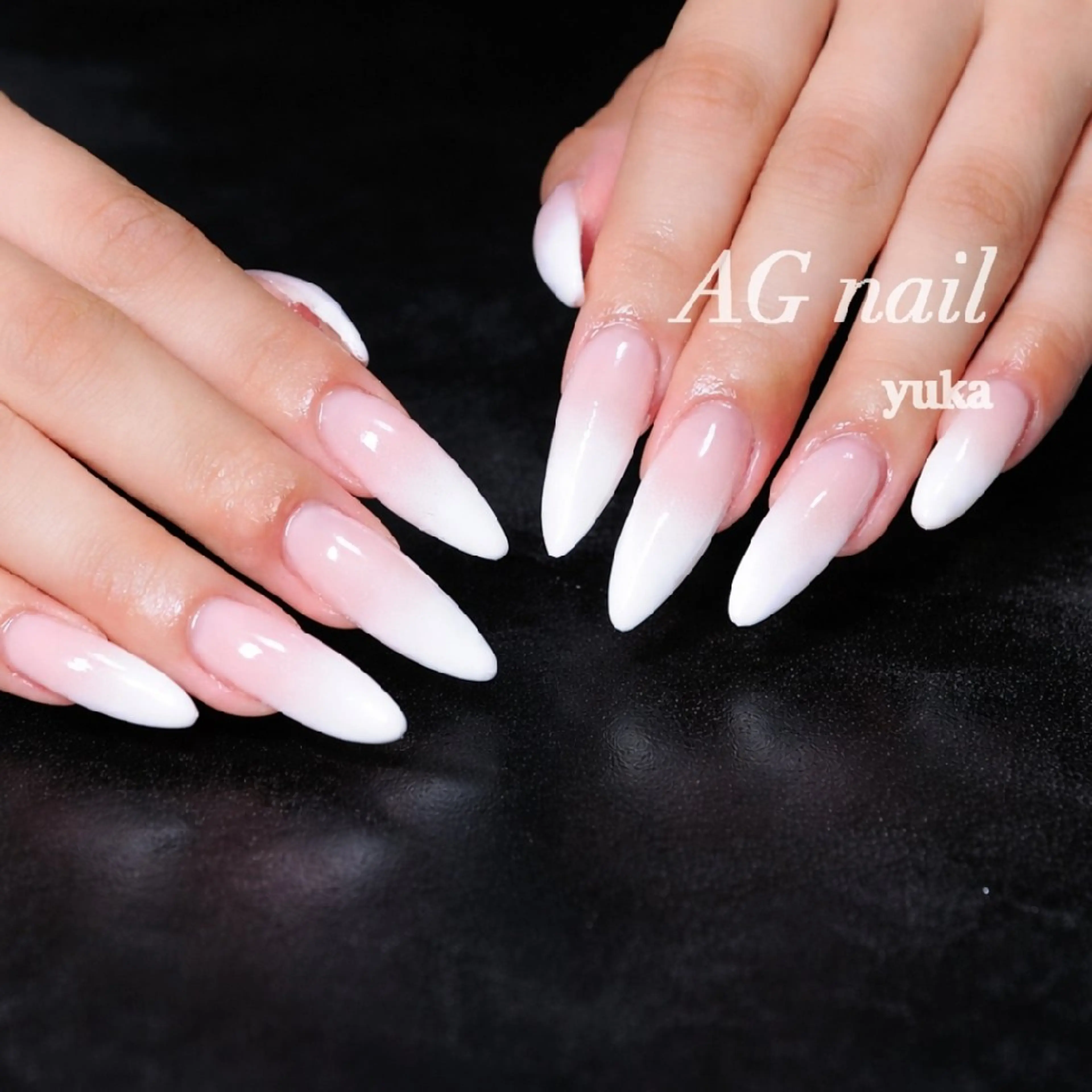 ネイル ロングネイル ハンドネイル ハンドケア AGnail 富永  /オフ込みフィルインのネイルデザイン