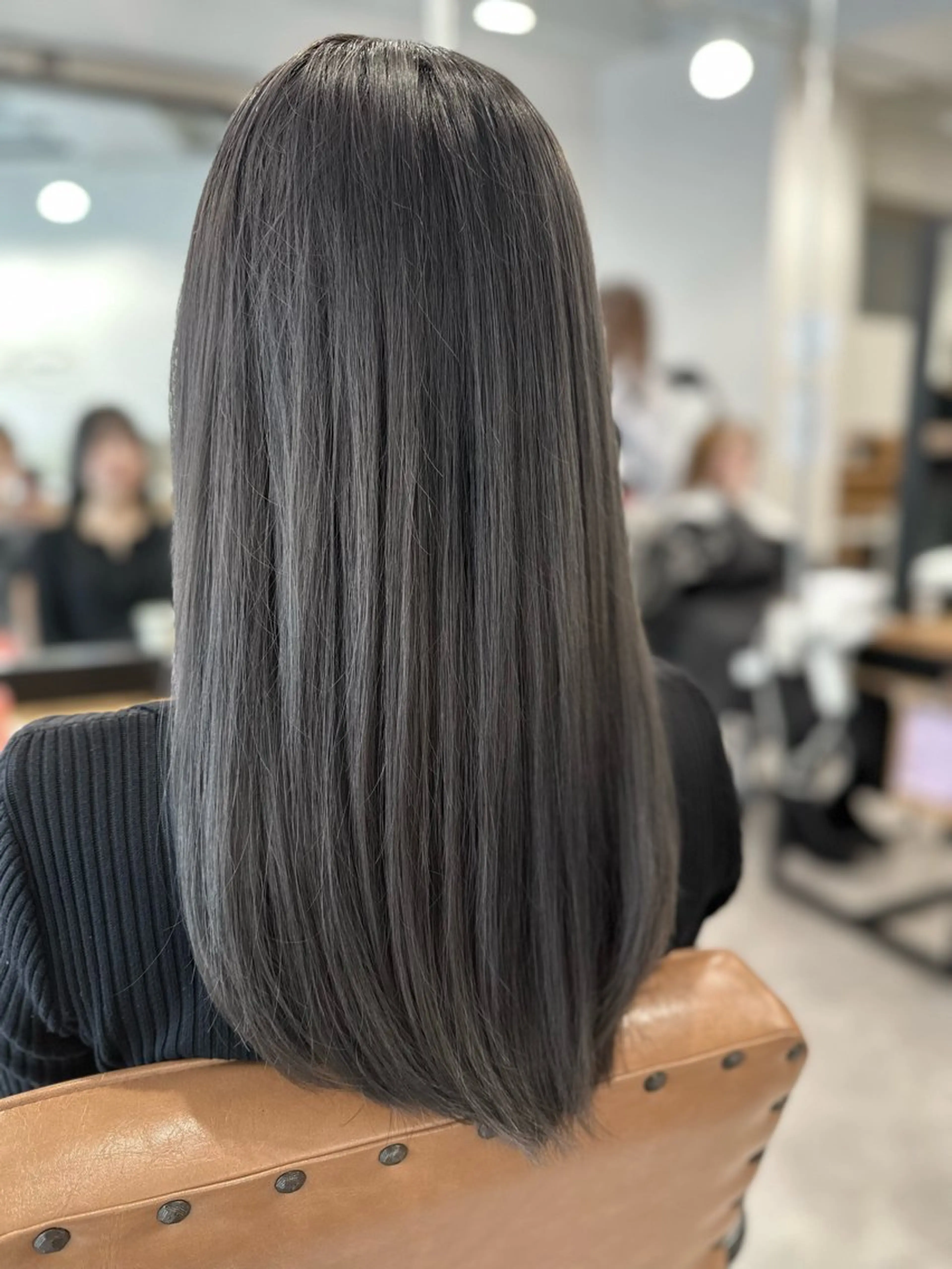 ロング カラー グレージュ ヘアカラー トリートメント 特殊カラー特化 ✂️SHIAN フジのヘアスタイル