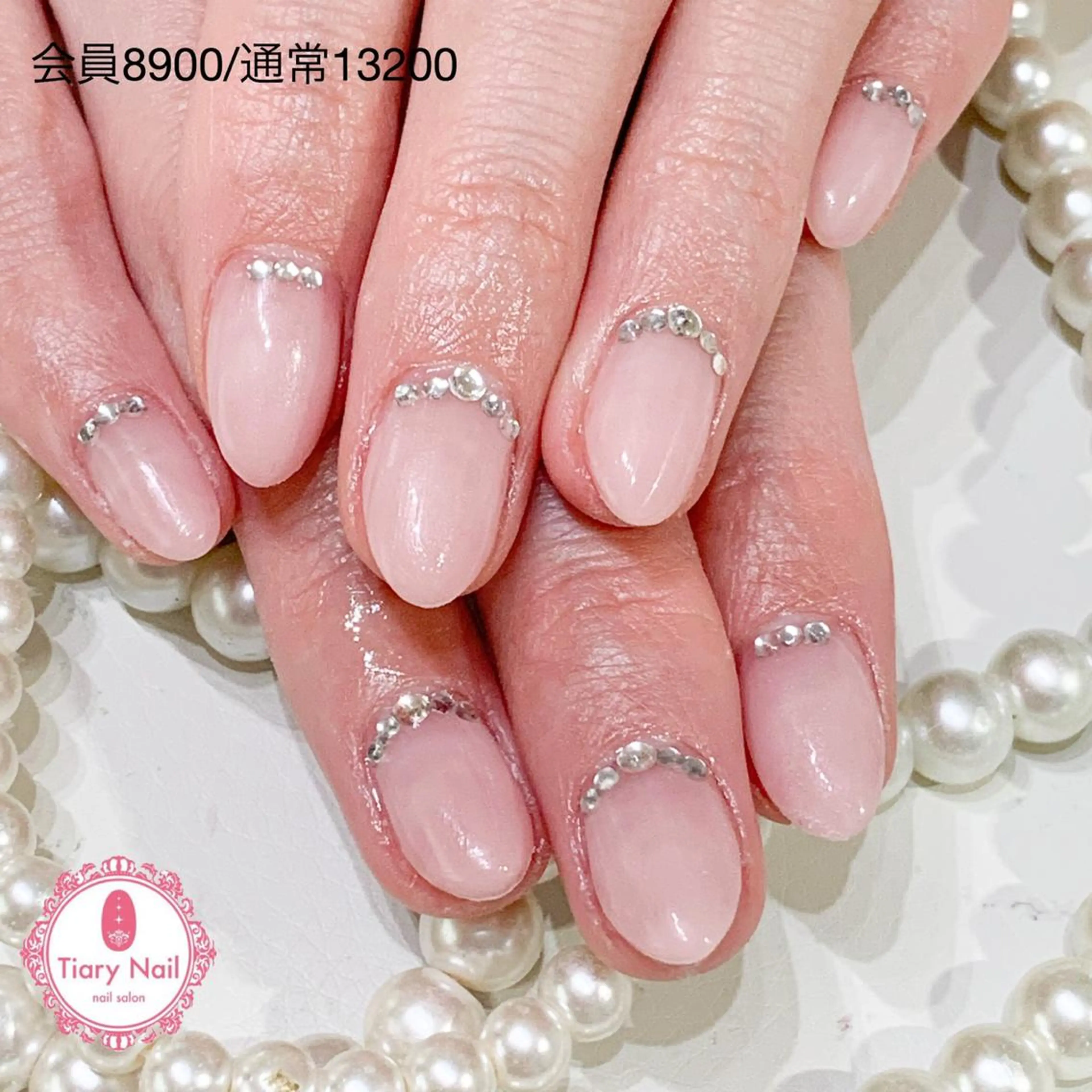 ネイル 桜ネイル 長さ出し オフィスネイル スカルプネイル シンプルネイル 💗🪽Tiary Nail🪽💗のネイルデザイン