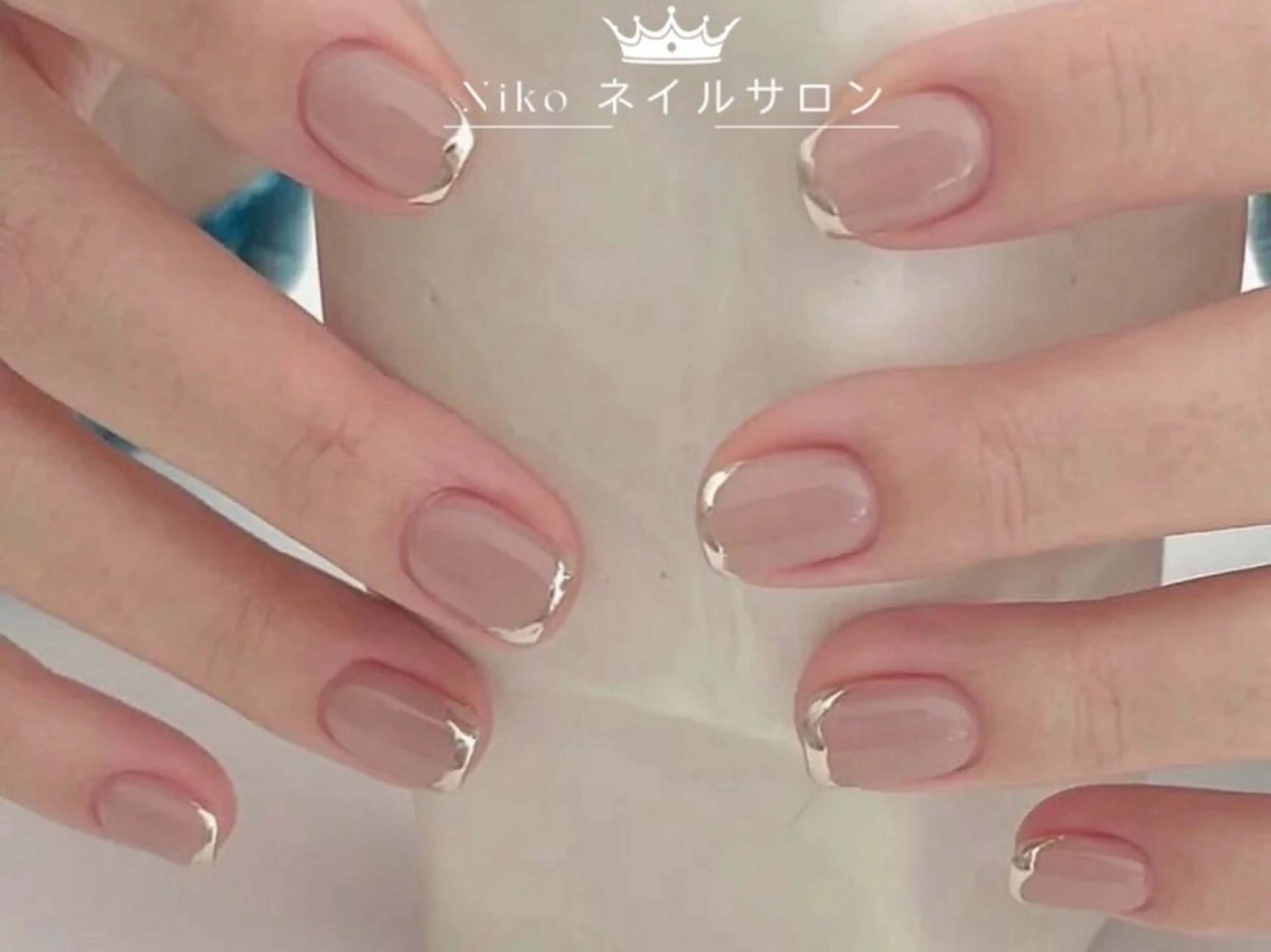 ネイル チークネイル 長さ出し フットネイル フレンチネイル ジェルネイル Niko Nail salon 銀座本店のネイルデザイン
