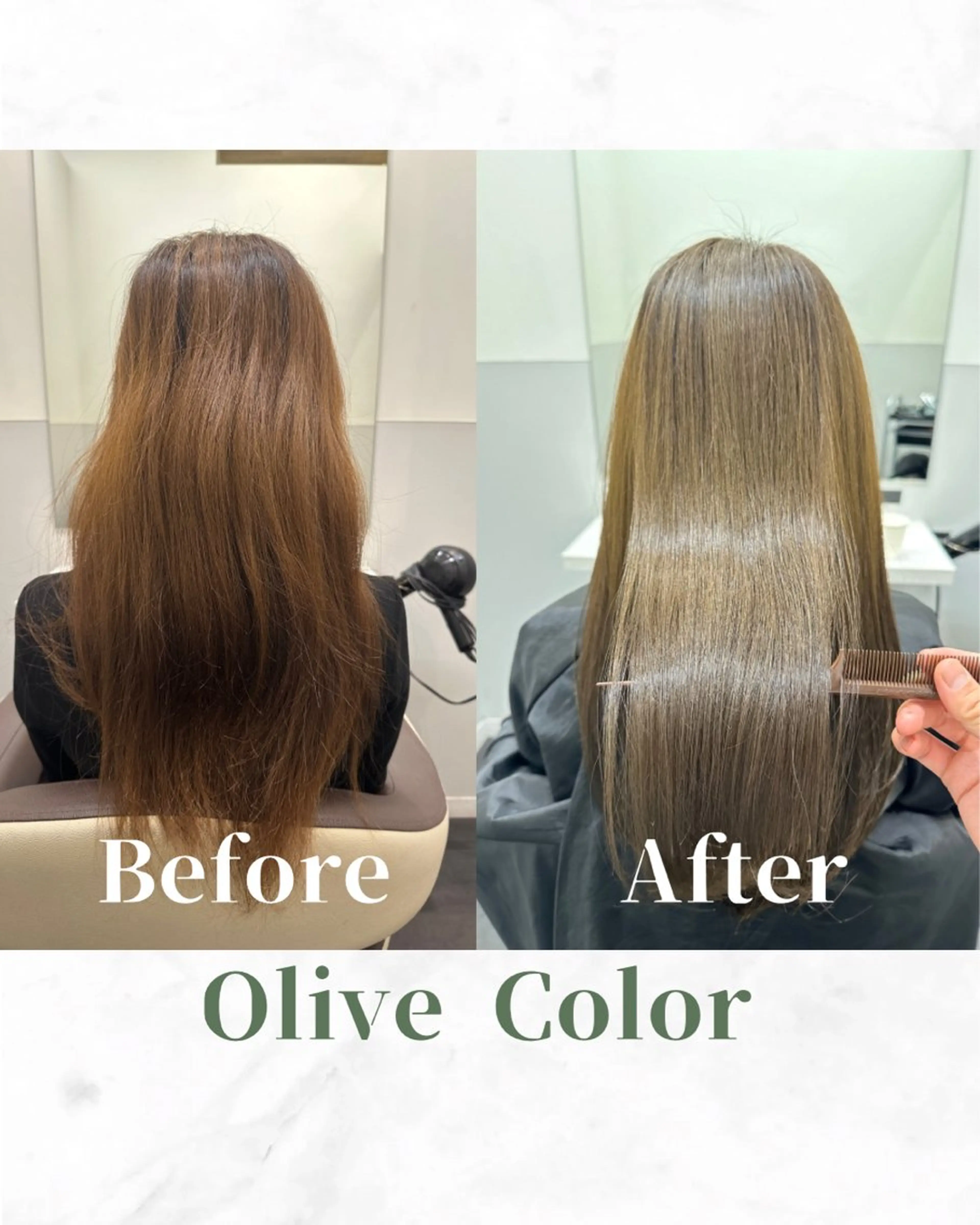 ロング カラー ベージュカラー ブリーチ ブラウンカラー ケアカラー 透明感カラー カット ヘアカラー トリートメント 【レイヤー/韓国風 /髪質改善】RINのヘアスタイル