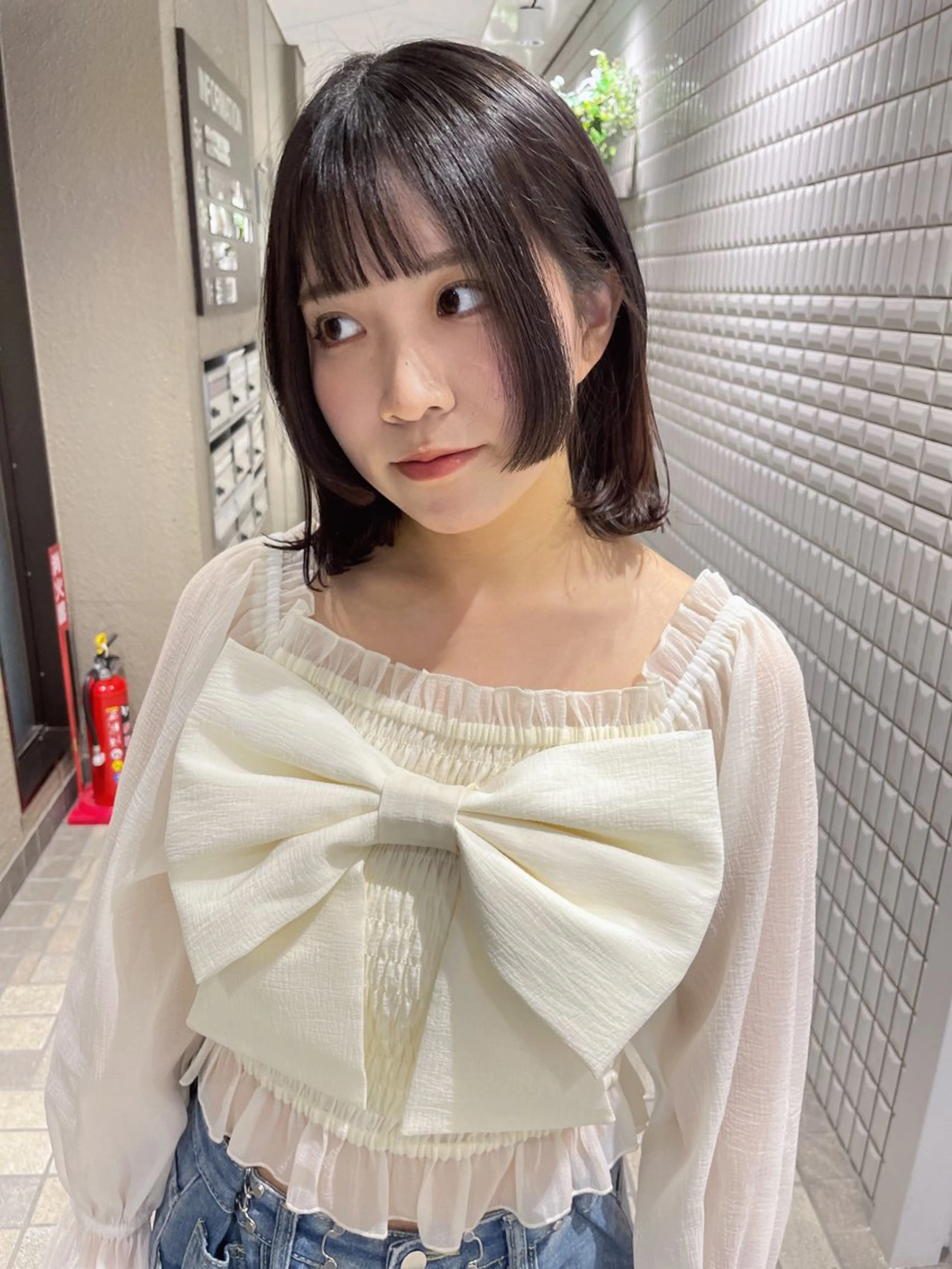 ミディアム カット 🌸インナーカラー 🌸藤井春華のヘアスタイル