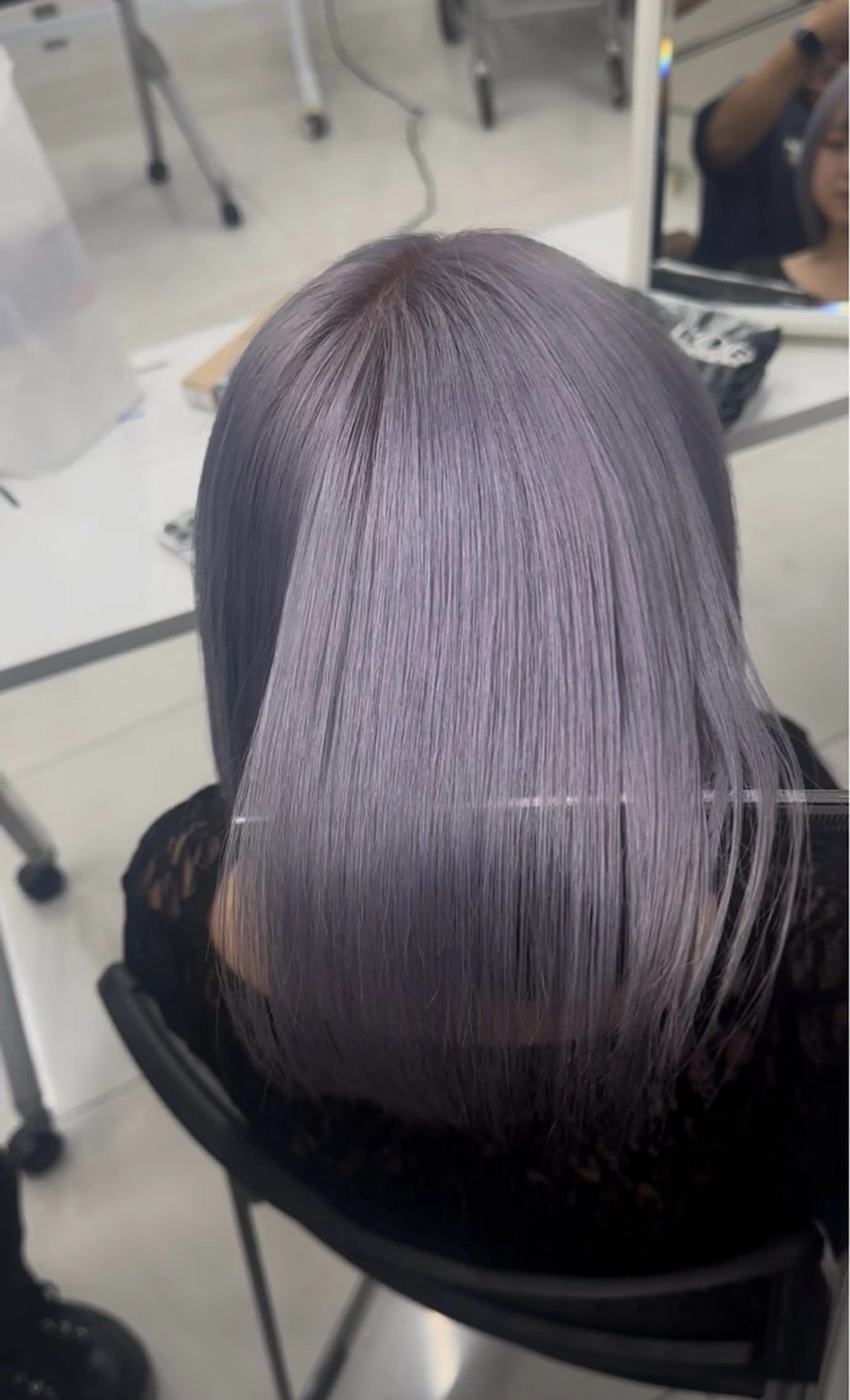 ミディアム カラー 【ケアブリーチ特化】 中村　玲仁のヘアスタイル