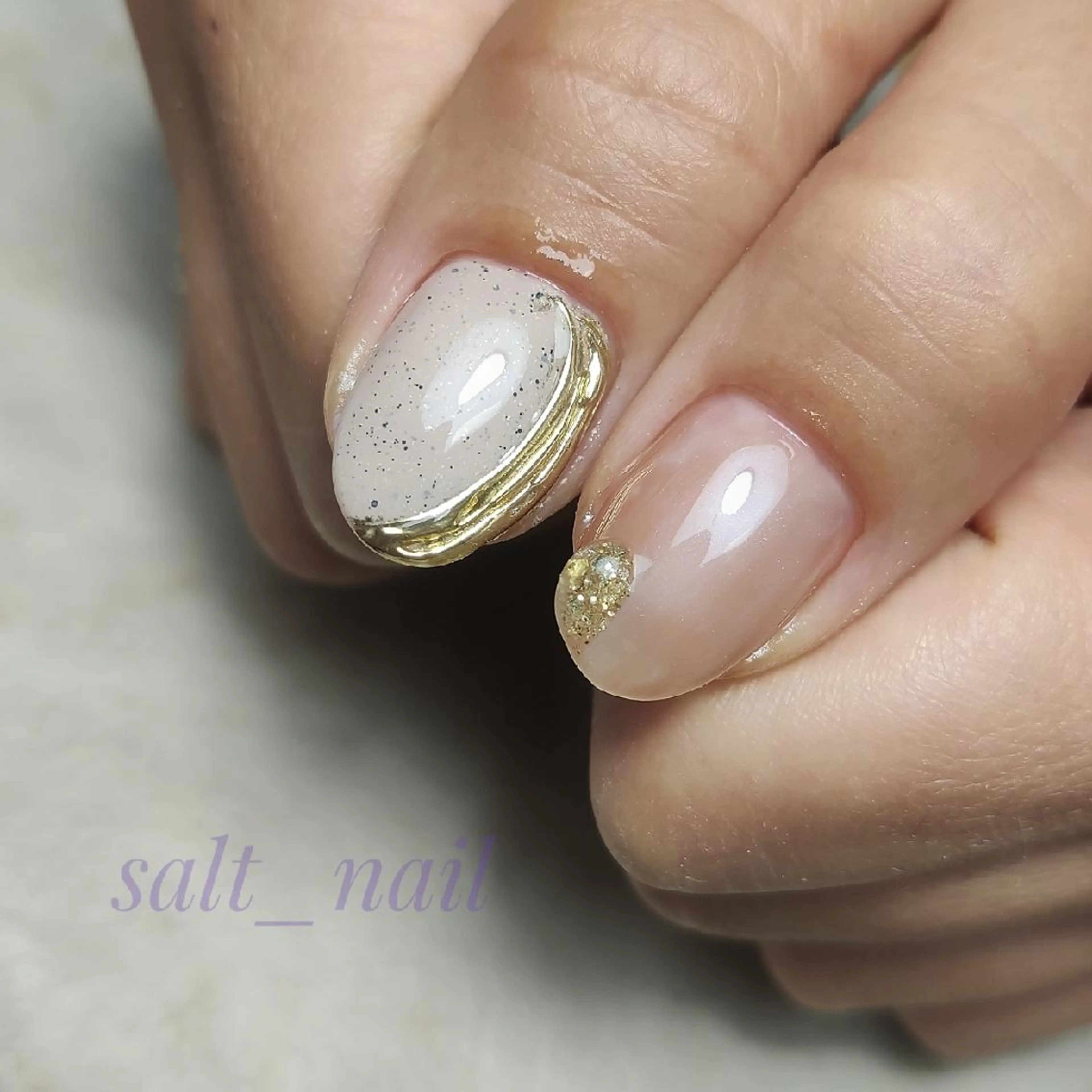 ネイル ニュアンスネイル ハンドネイル 個人サロン saltnailのネイルデザイン