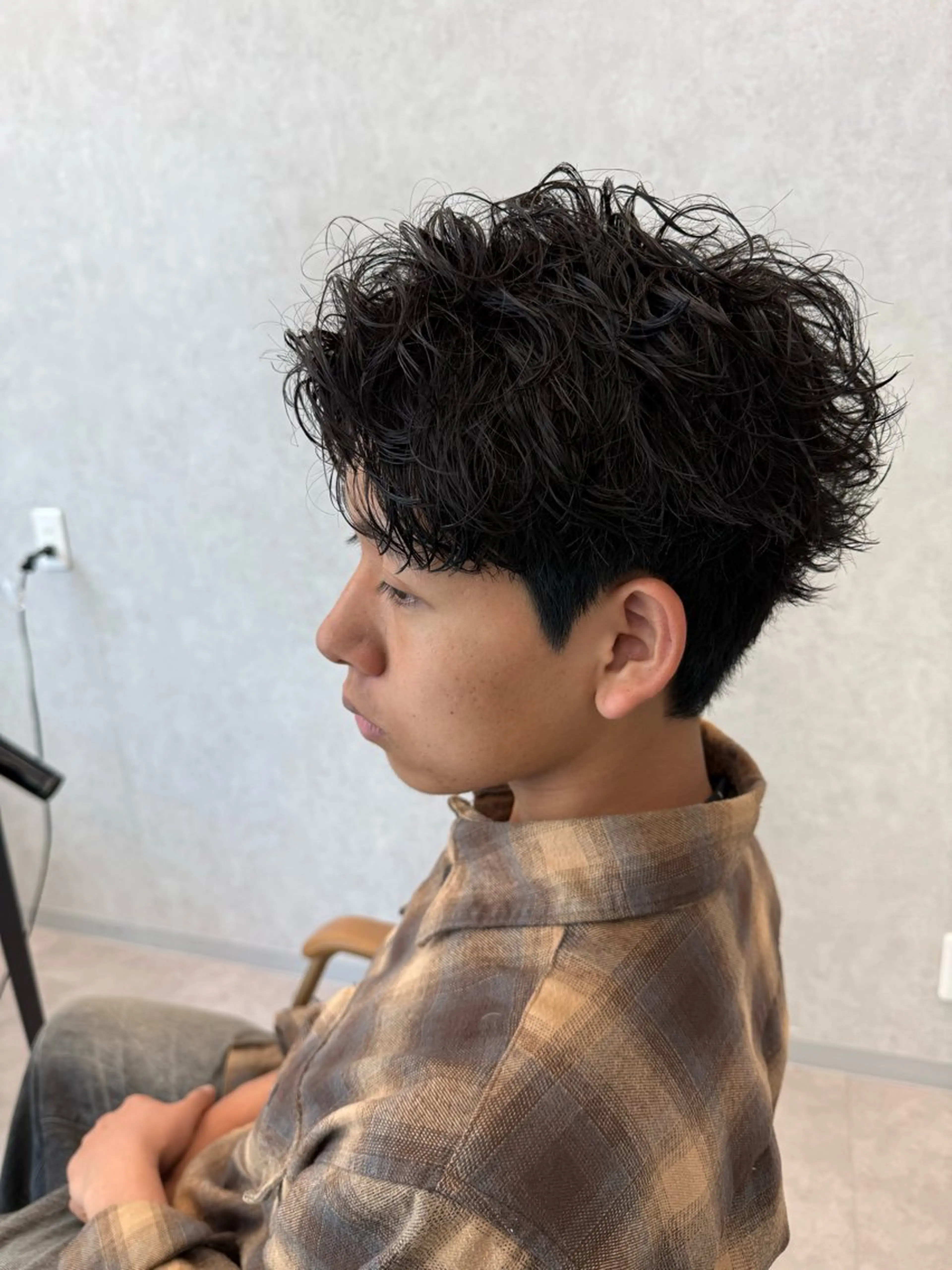 ショート パーマ メンズ メンズパーマ ショートヘア カット パーマ メンズパーマ職人/ 天神/tatsukiのヘアスタイル