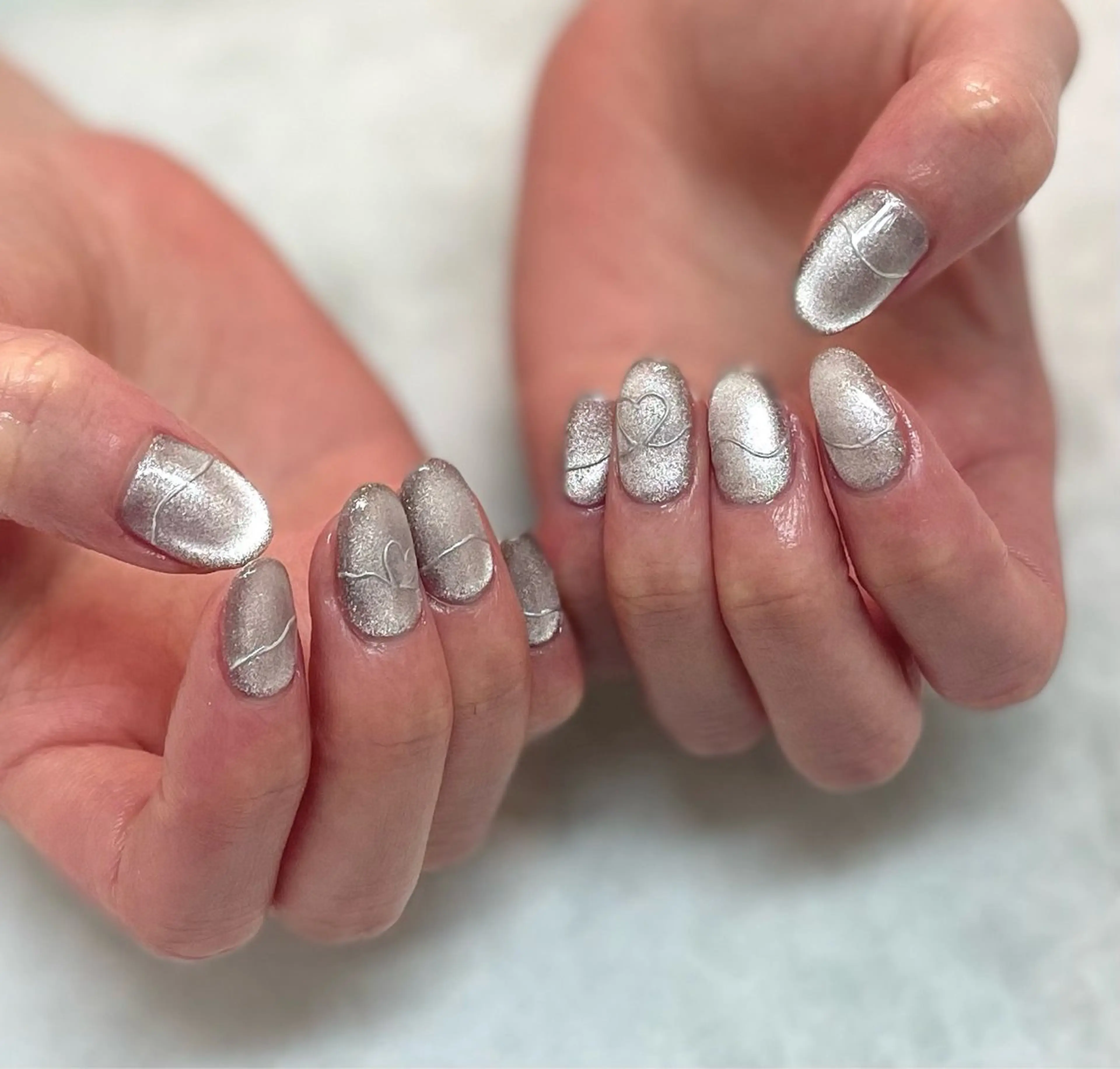 【オフ有】ちゅるんとマグネットネイル🩵（120分）横浜関内桜木町　パラジェル変更+¥1100の写真