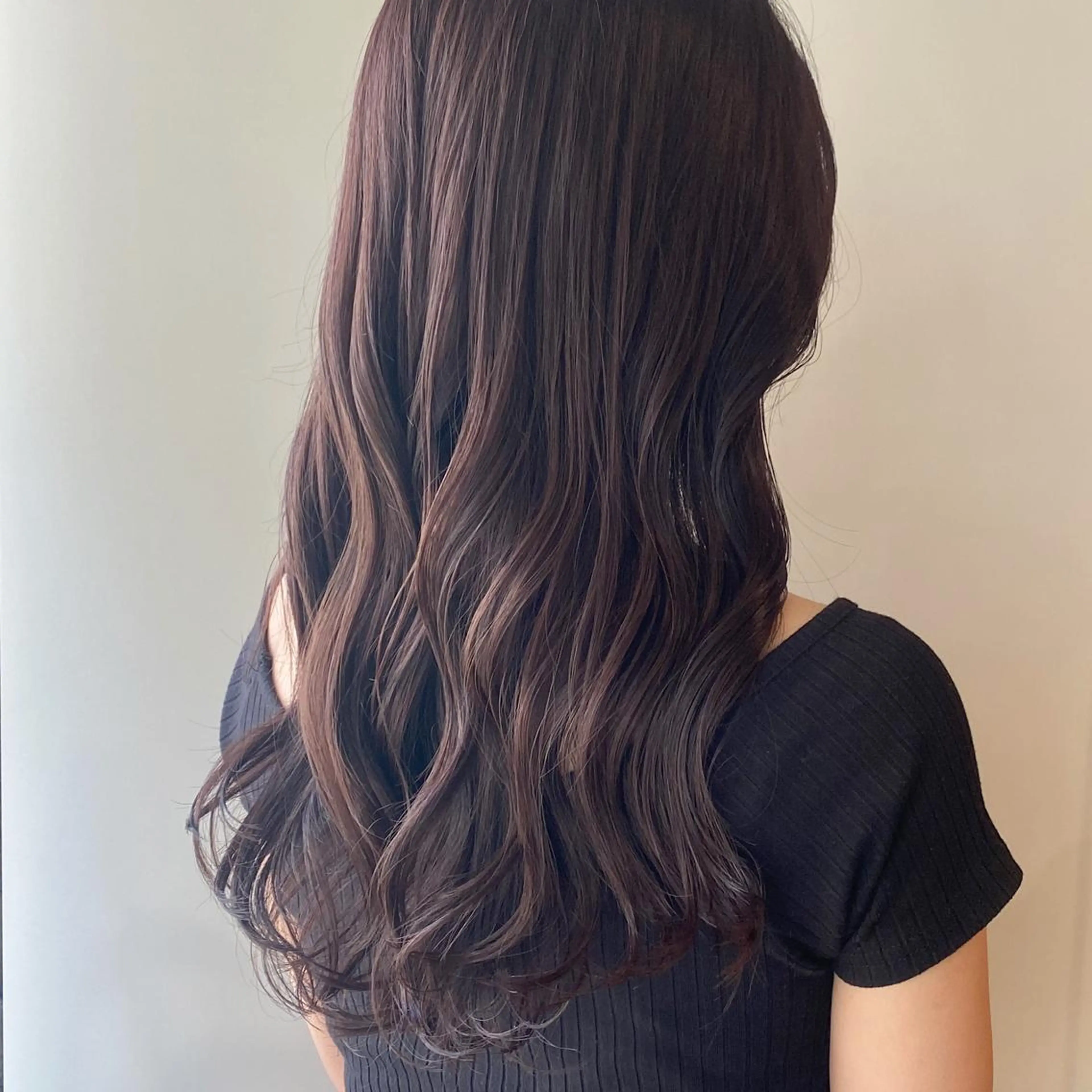 セミロング カラー パーマ ヘアアレンジ ベージュカラー ラベンダーカラー ラベンダーベージュ GIVET (ジヴェ)所属・撮影モデル募集 🦋soemikaのヘアスタイル