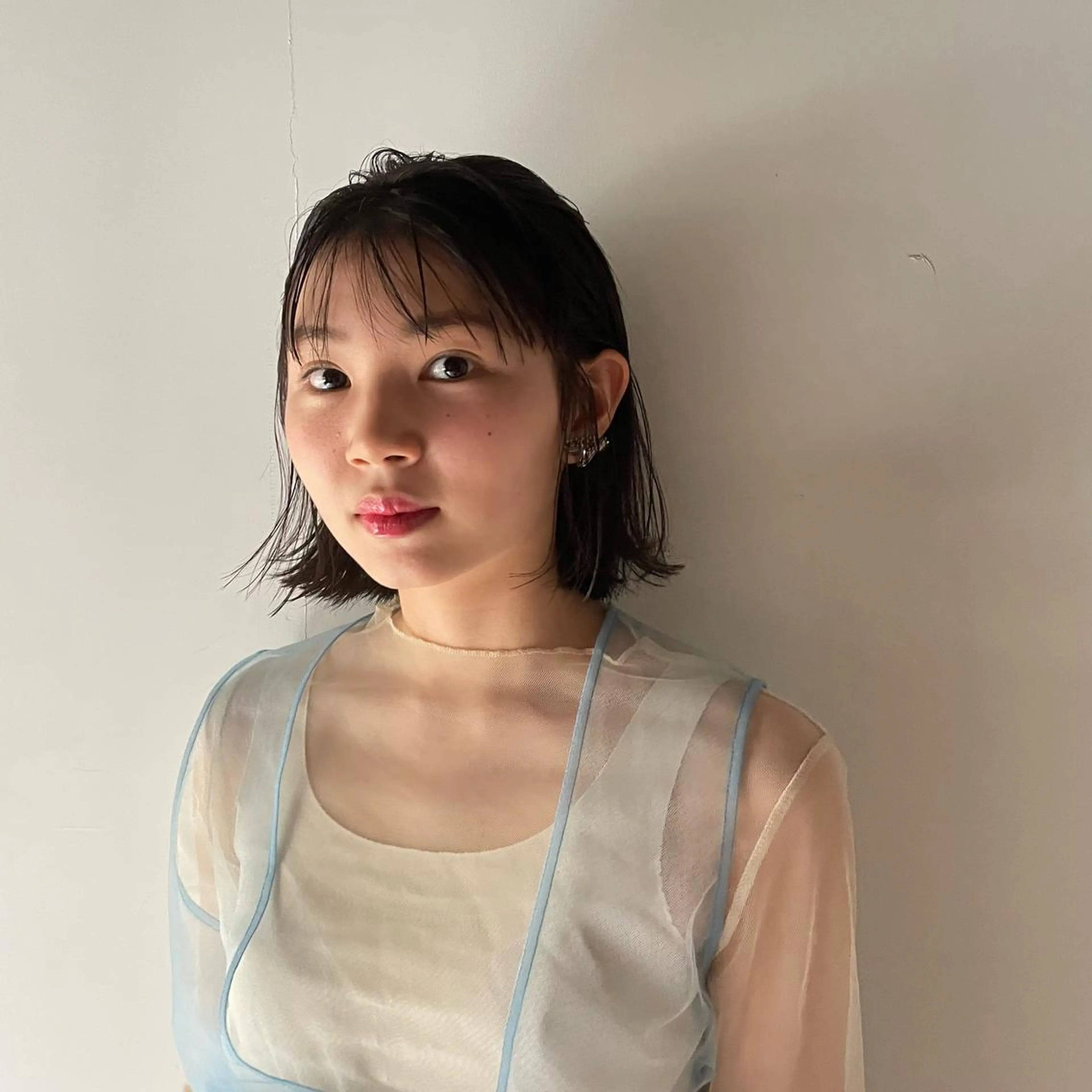 ミディアム ボブ 外ハネヘア 安原 亜弥🕊🕊のマツエク・マツパデザイン