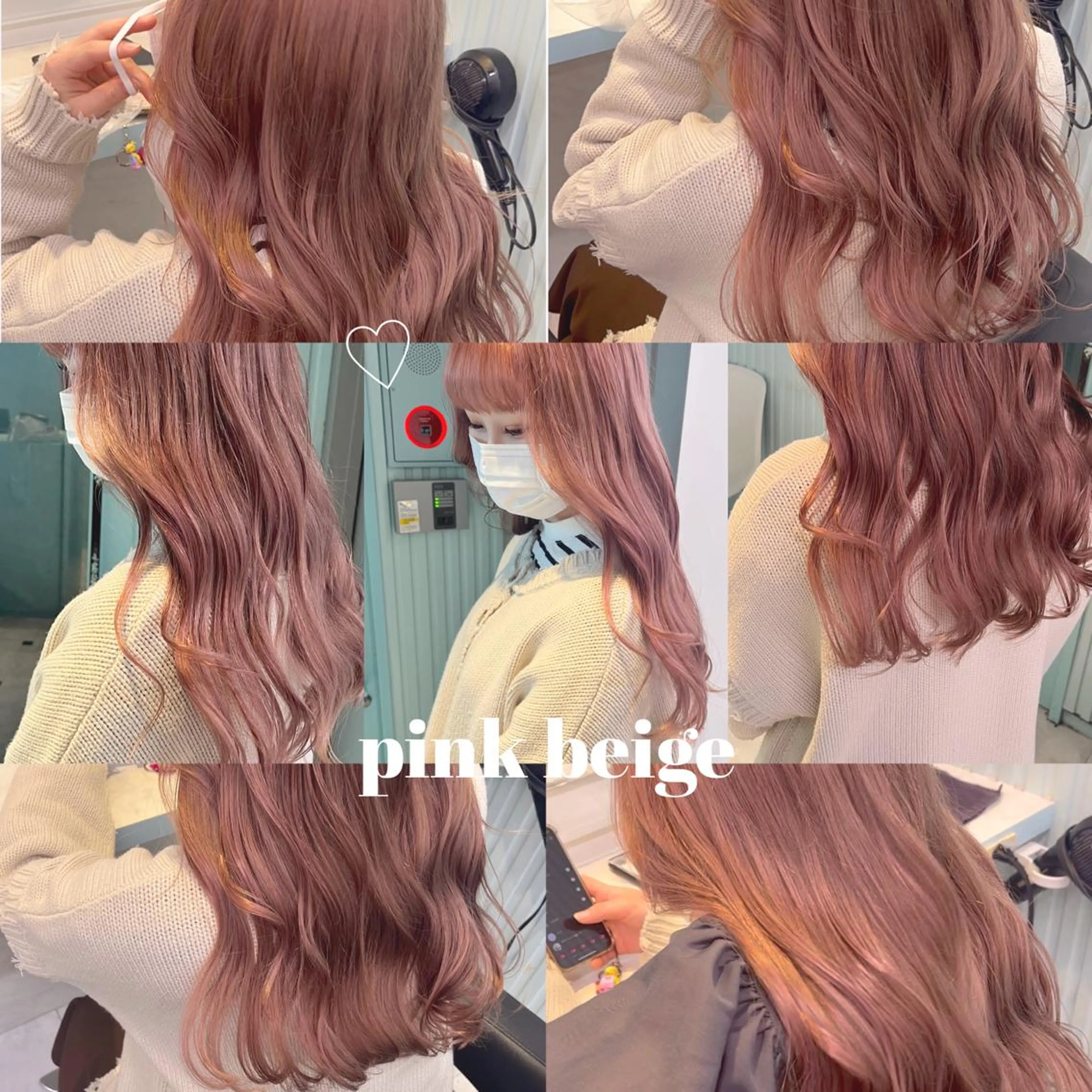 セミロング カラー ヘアアレンジ ブリーチ 愛されカラー🩷 はるなのヘアスタイル