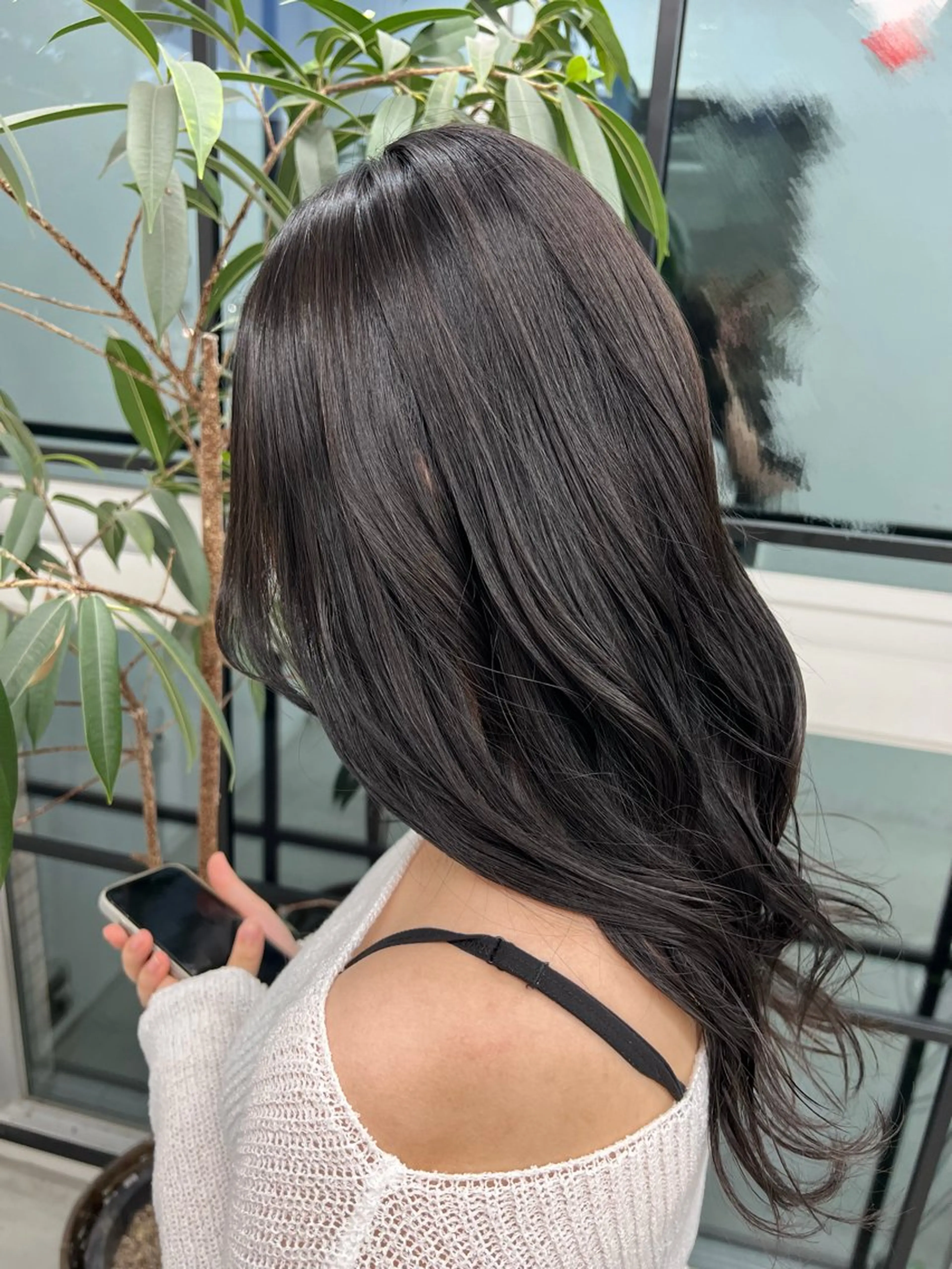 セミロング カラー アッシュ 透明感カラー グレージュ 髪質改善 トリートメント ヘアカラー あすか JILLSTUDIOのヘアスタイル