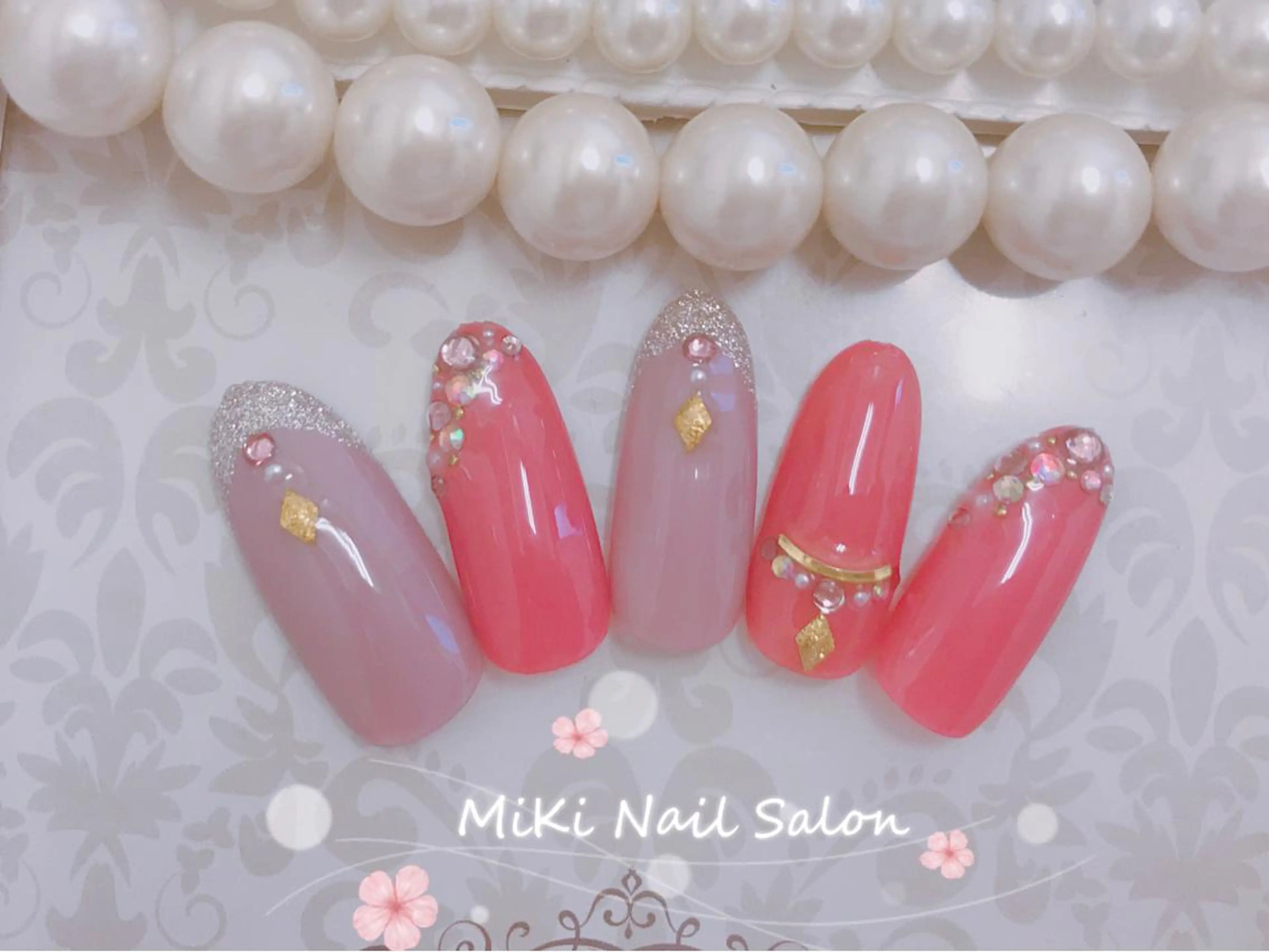 ネイル MiKi Nai池袋 長さだし得意のネイルデザイン