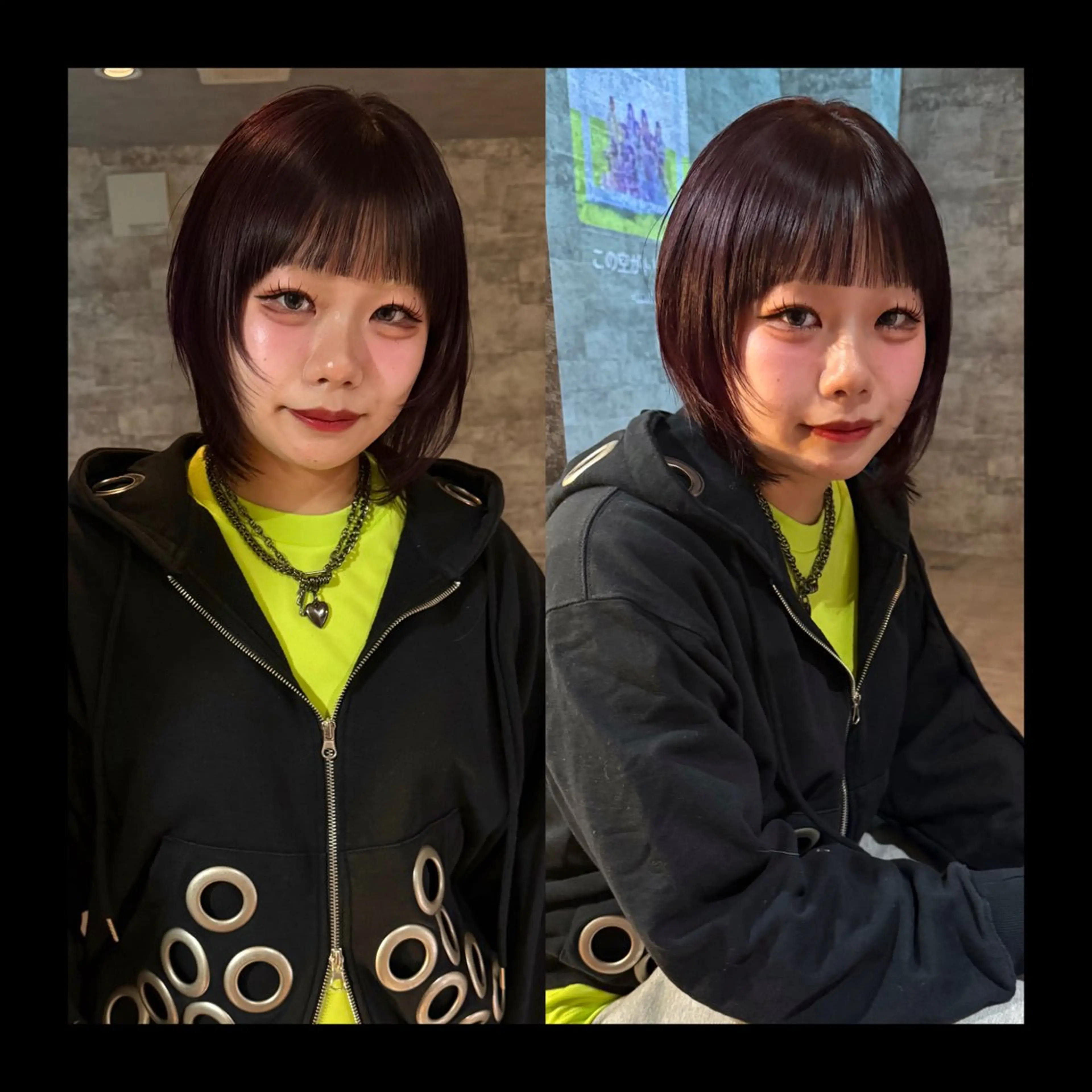 ミディアム カラー カット ヘアカラー トリートメント mai / linoah˚✧のヘアスタイル